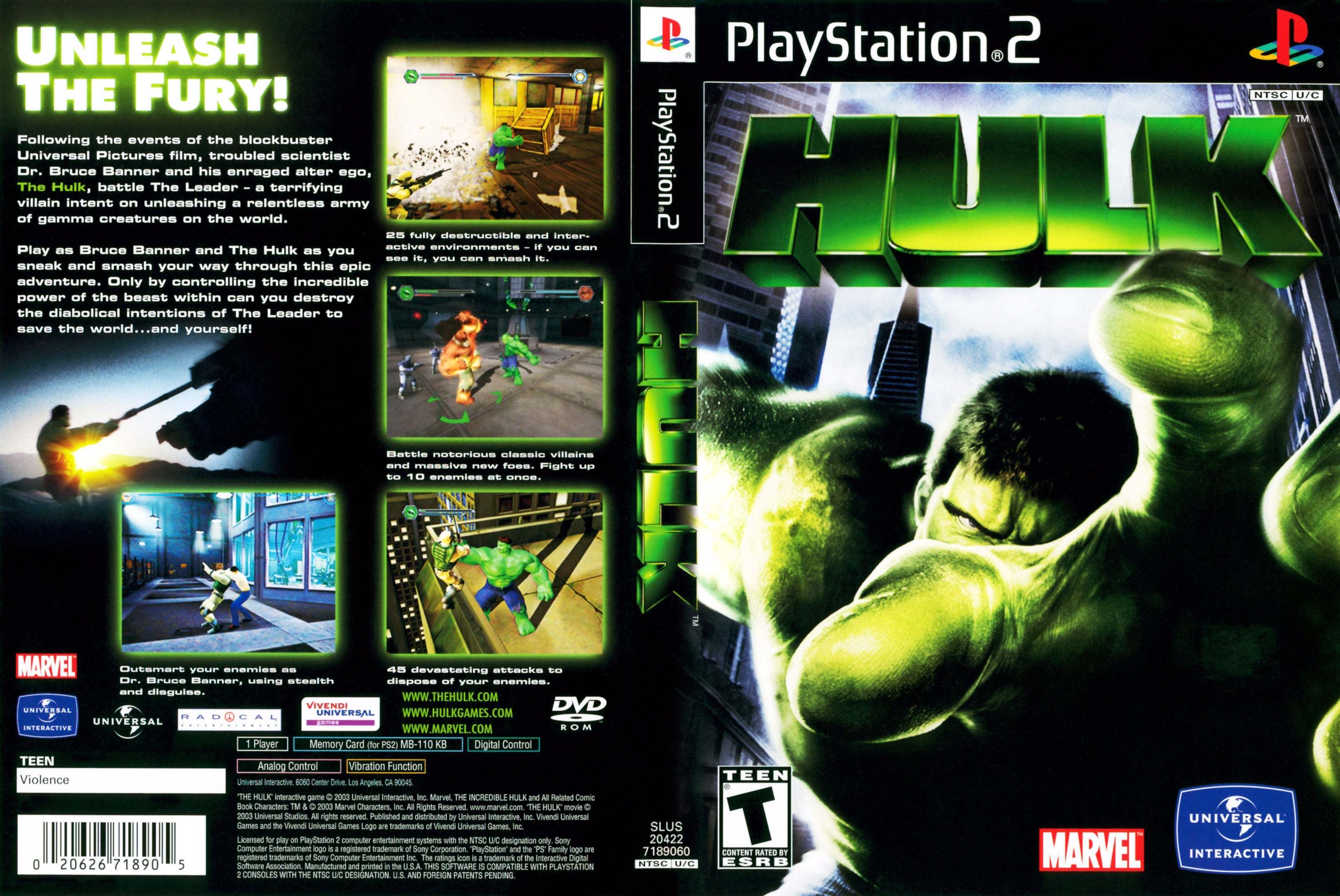 Hulk PS2