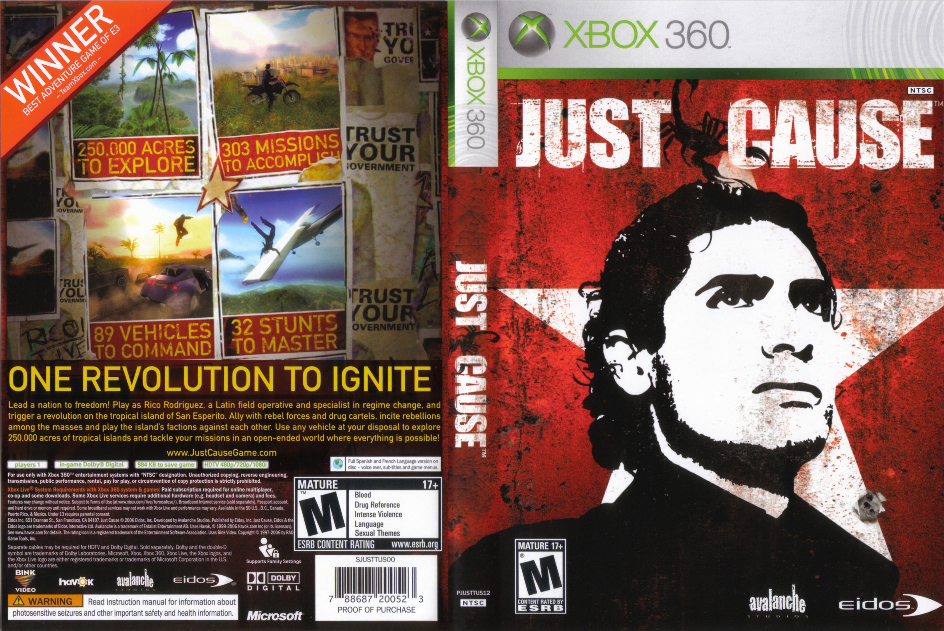 Just Cause Xbox 360 خرید و قیمت بازی Just Cause مخصوص Xbox 360 از