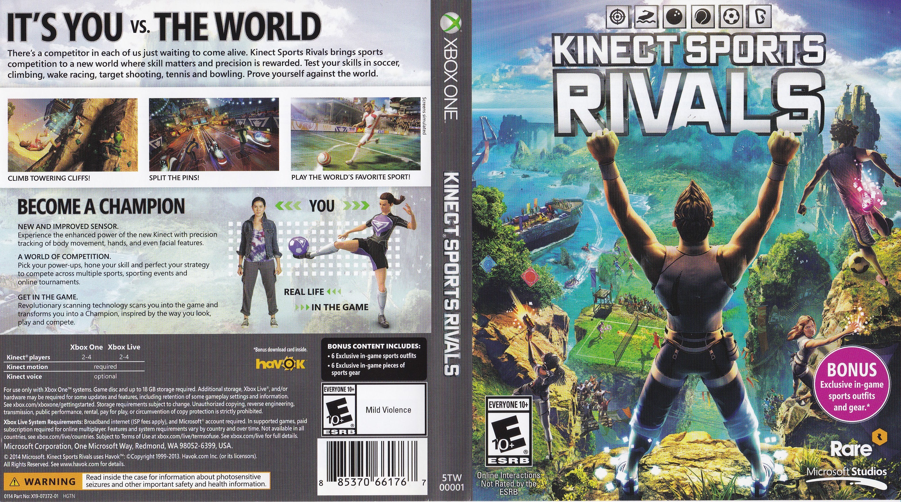 Kinect Sports Rivals Xbox one Código 25 digitos – Onlinecards