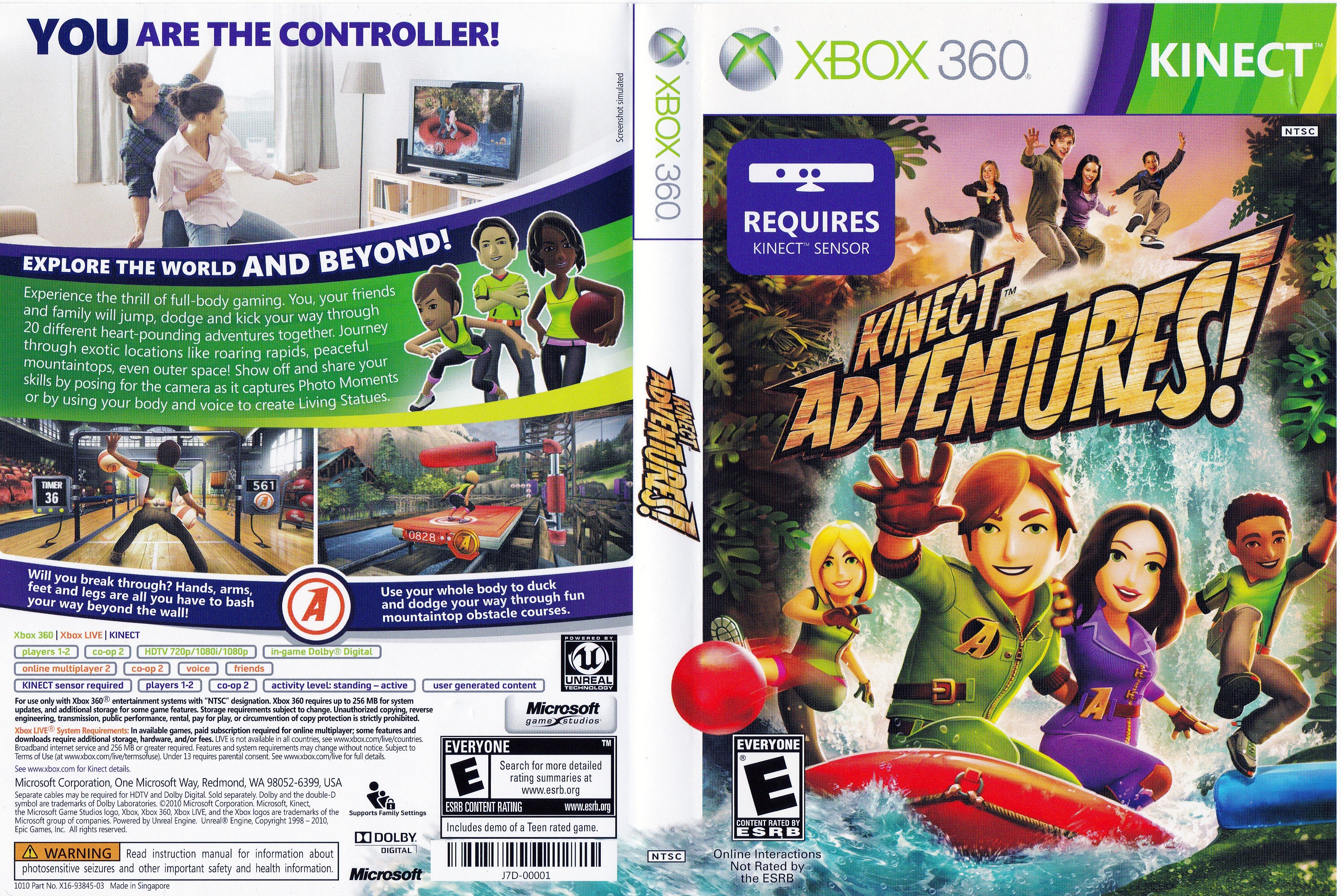 XBOX 360 KINECT ADVENTURES - BRAND NEW & SEALED!