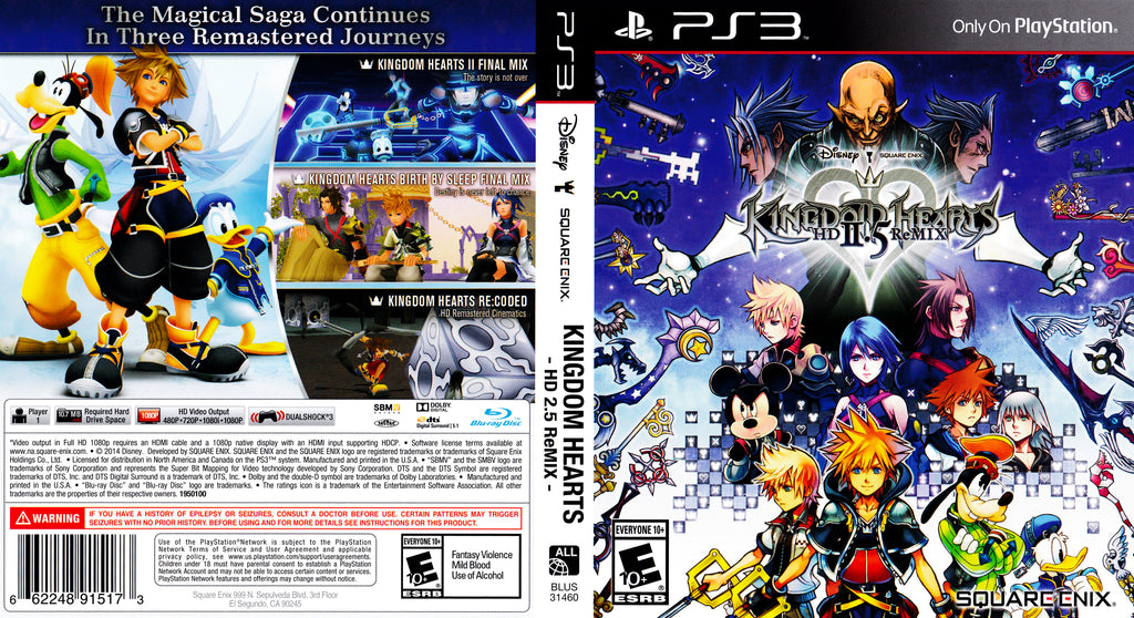 Kingdom Hearts HD 2.5 ReMIX PS3
