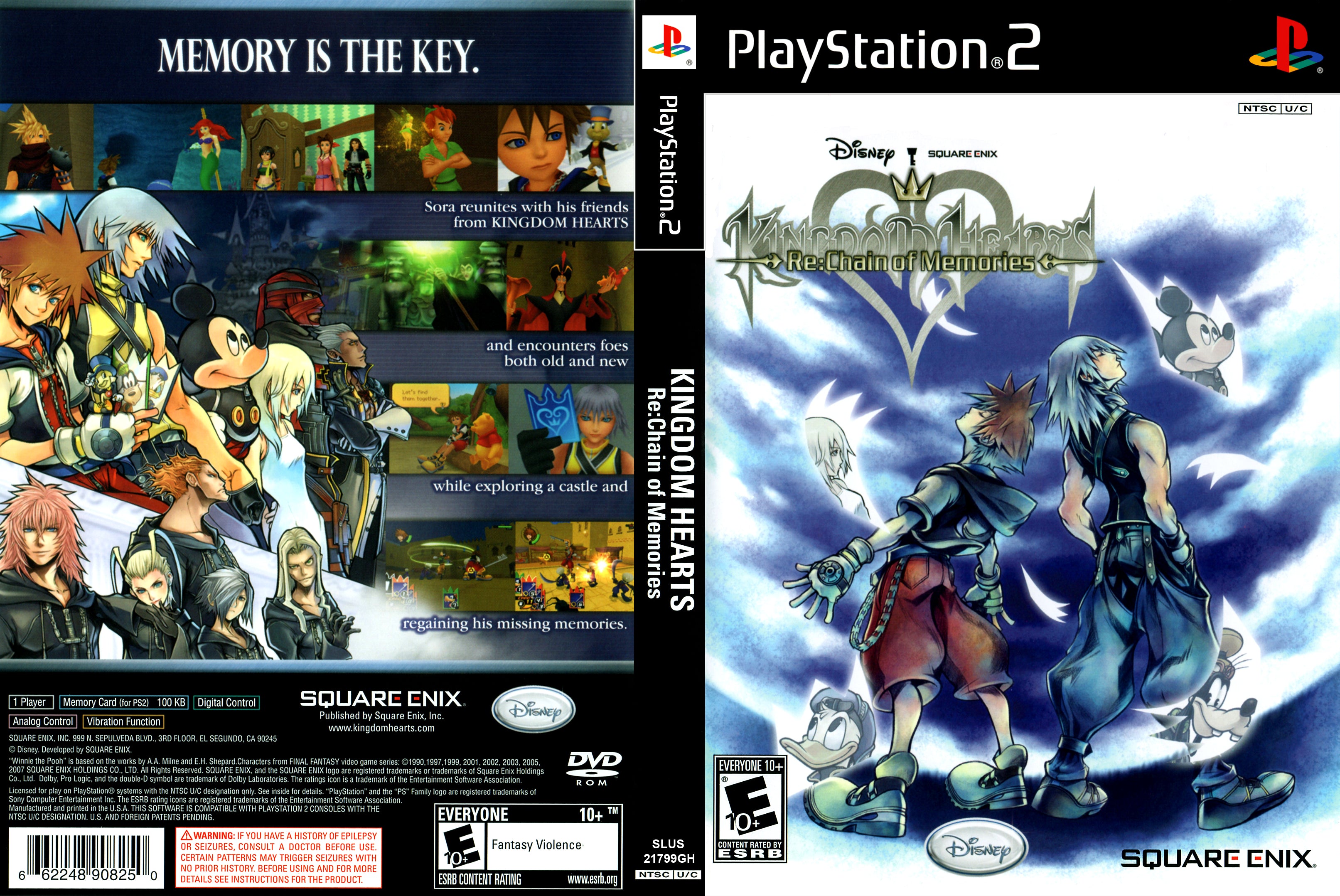 Kingdom Hearts Re Chain of Memories PS2