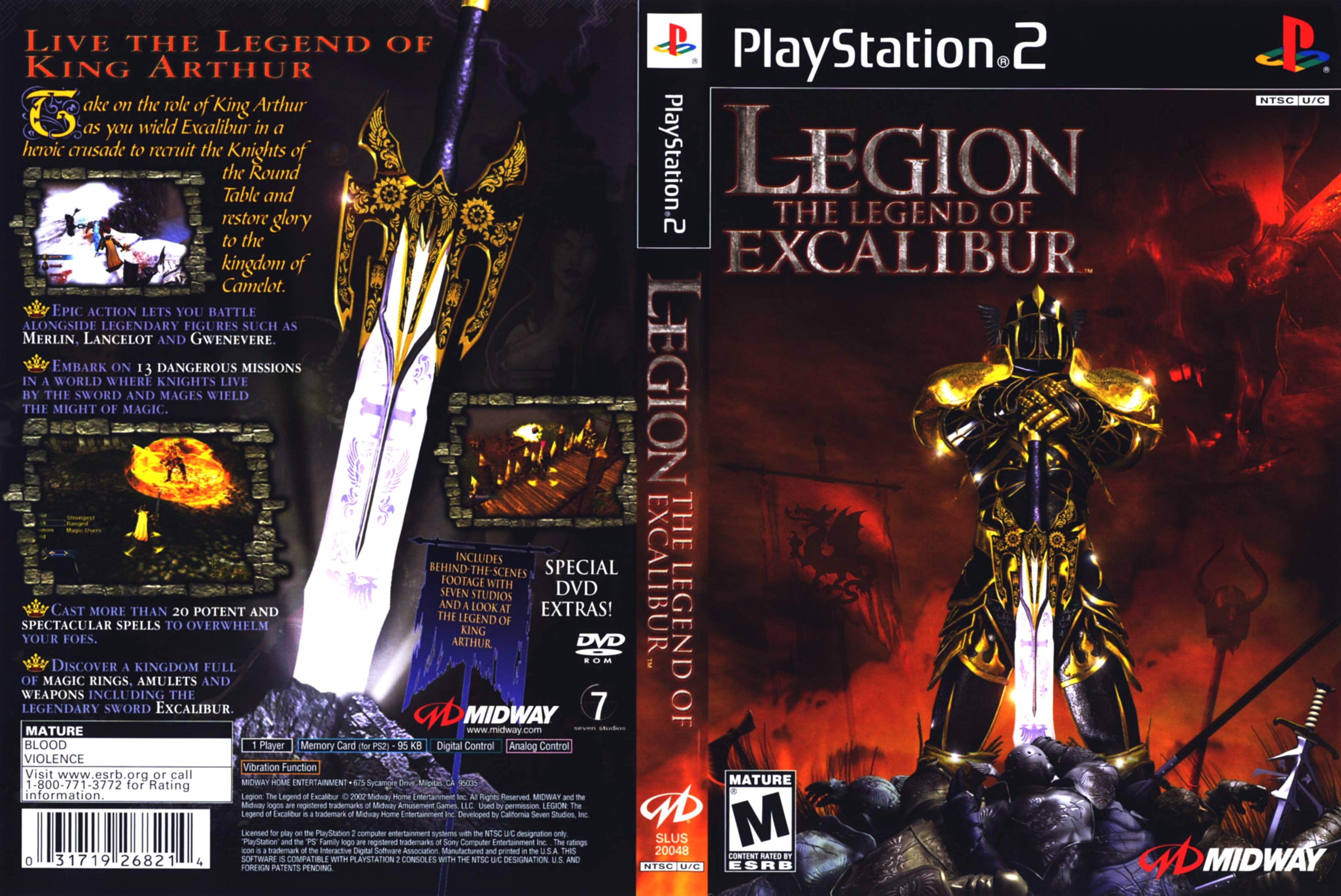 Legion The Legend of Excalibur PS2