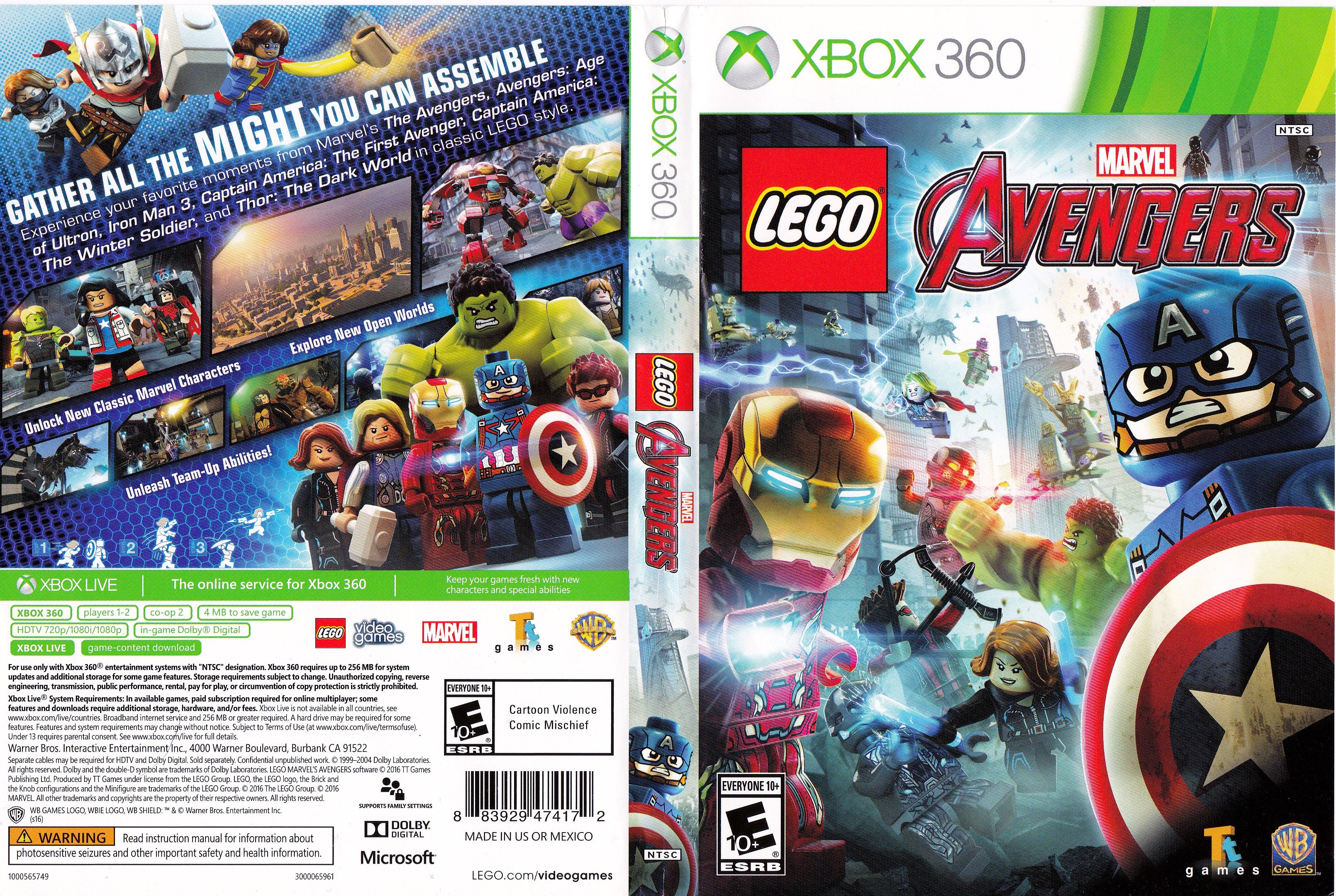 Colectivo Cortar Culpa LEGO Marvel Avengers Xbox 360 | Clarkade