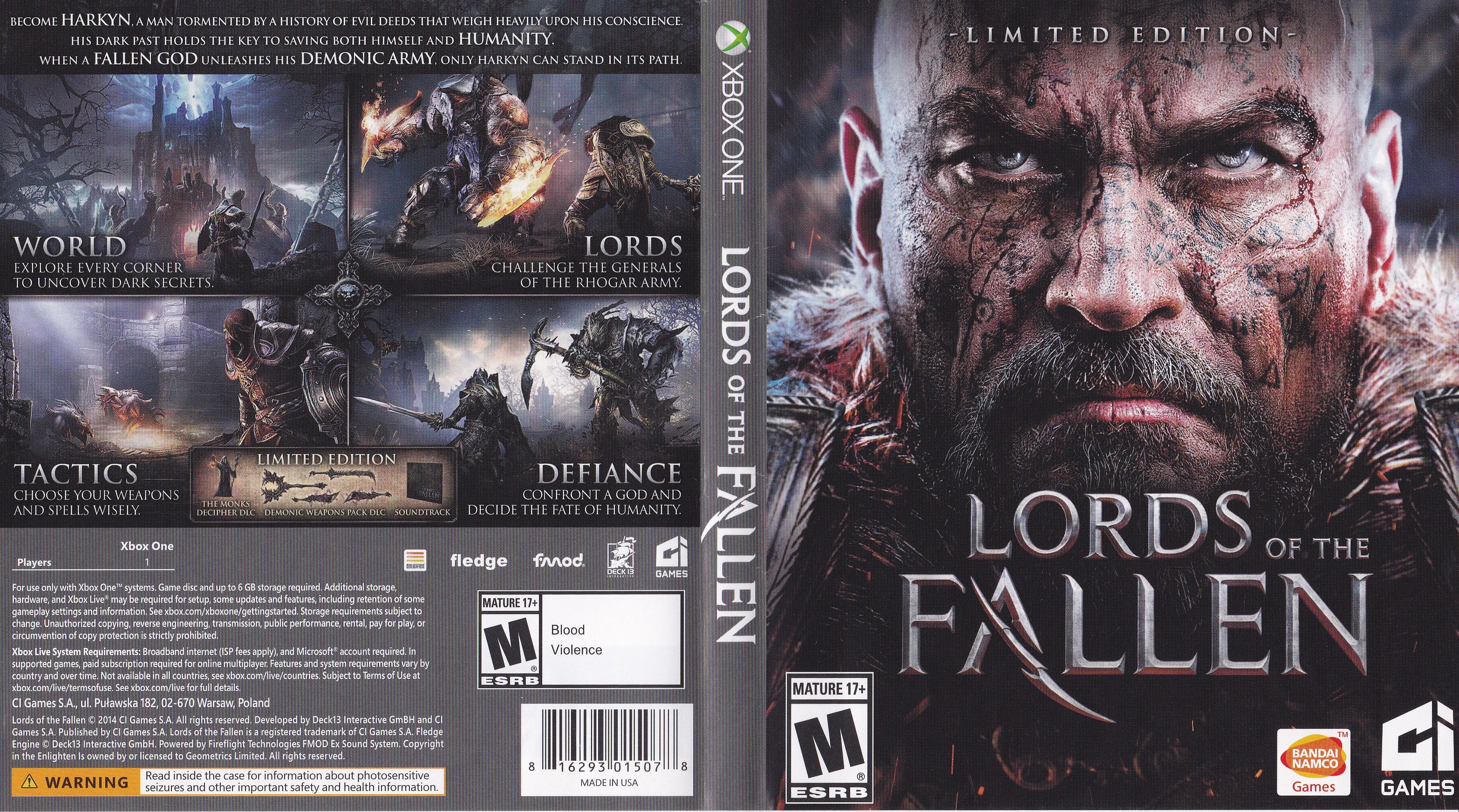 Lords of the Fallen Xbox One