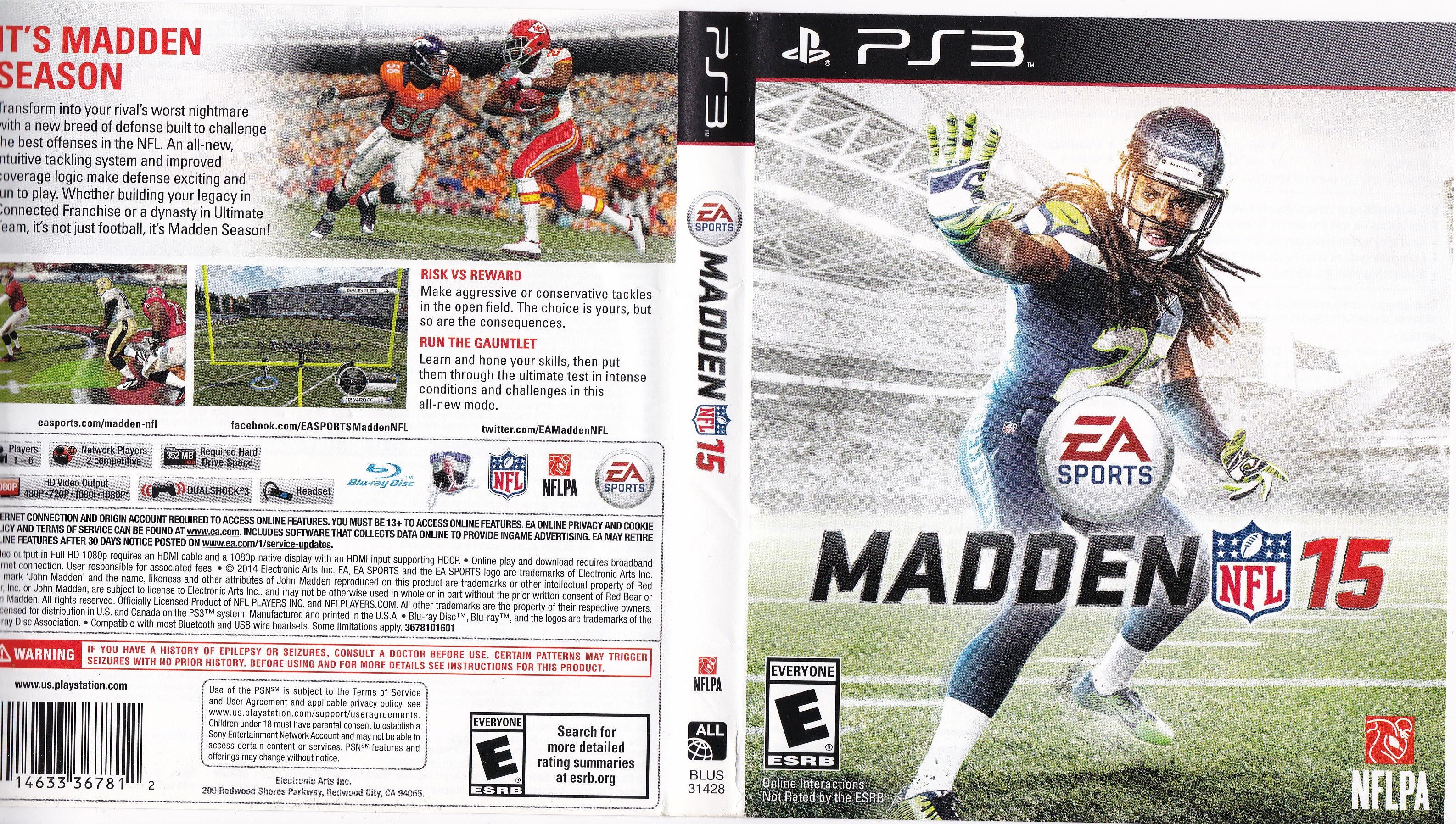 : Madden NFL 15 (Ultimate Edition) - PlayStation 3 : Video Games