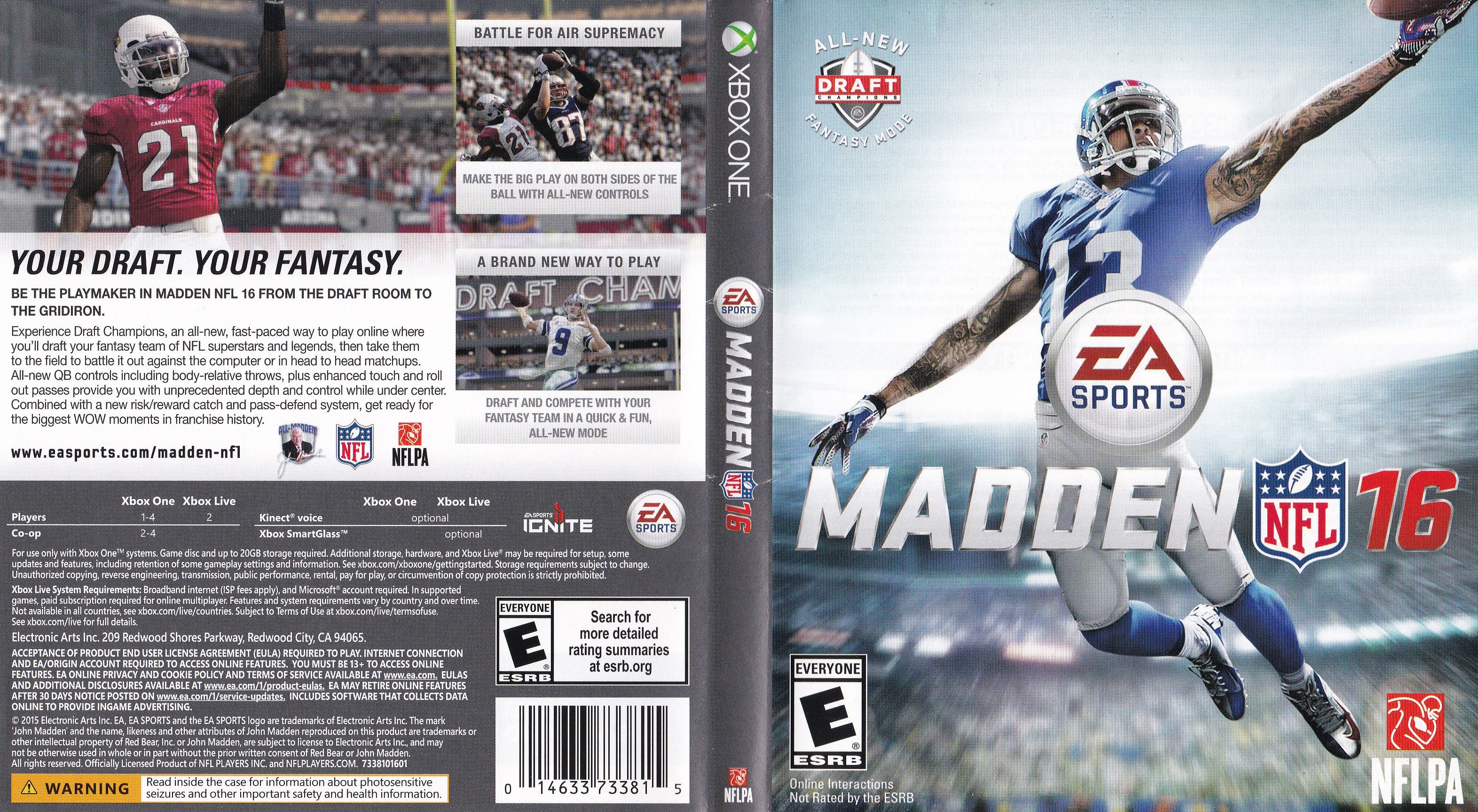 Madden NFL 16 Xbox One