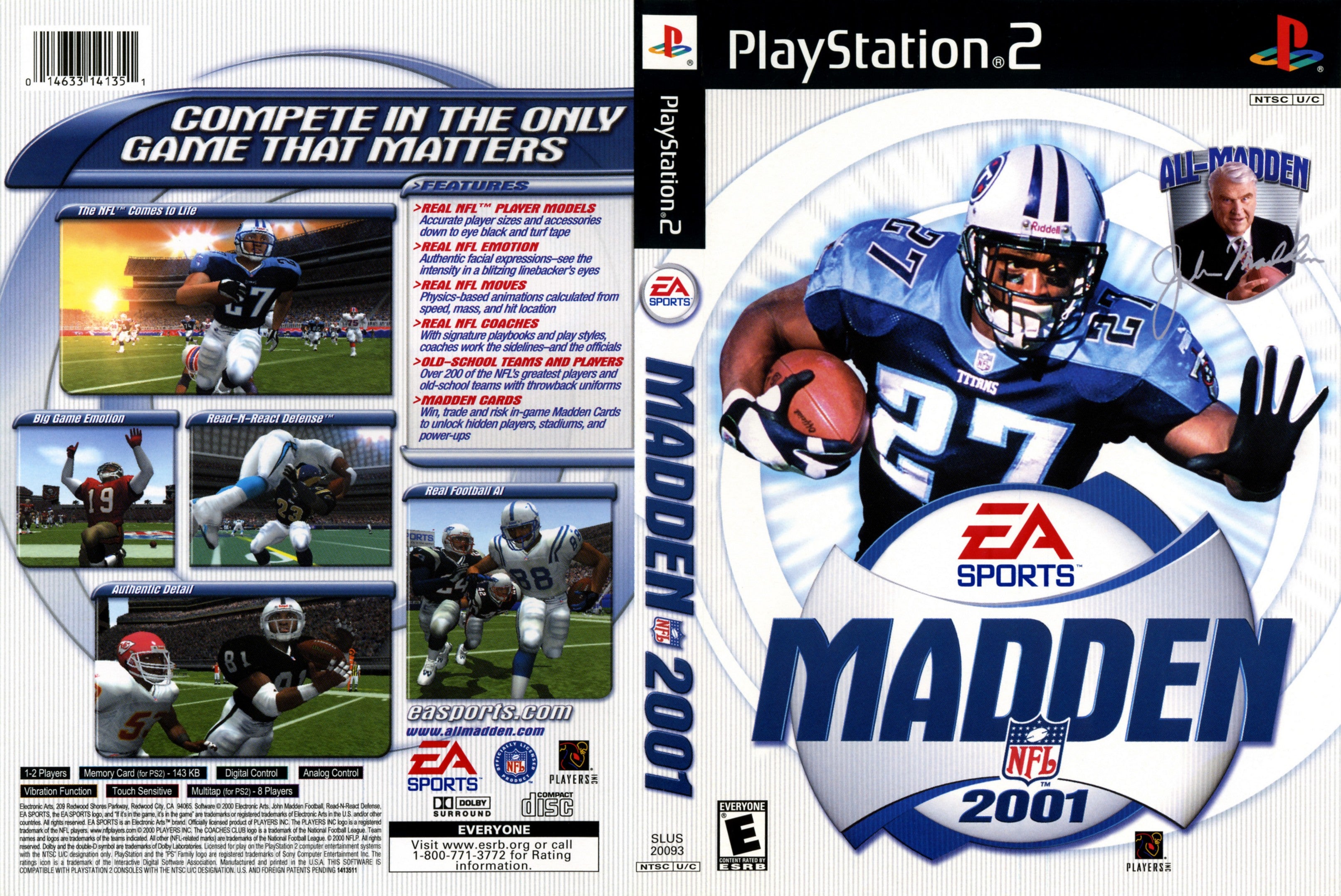 Madden NFL 2001 C PS2