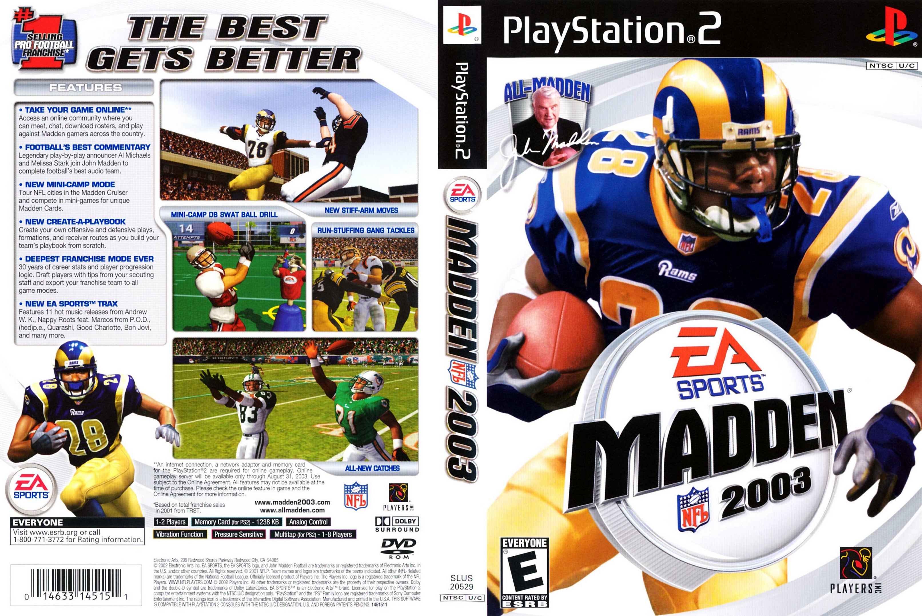 Madden NFL 2003 C PS2