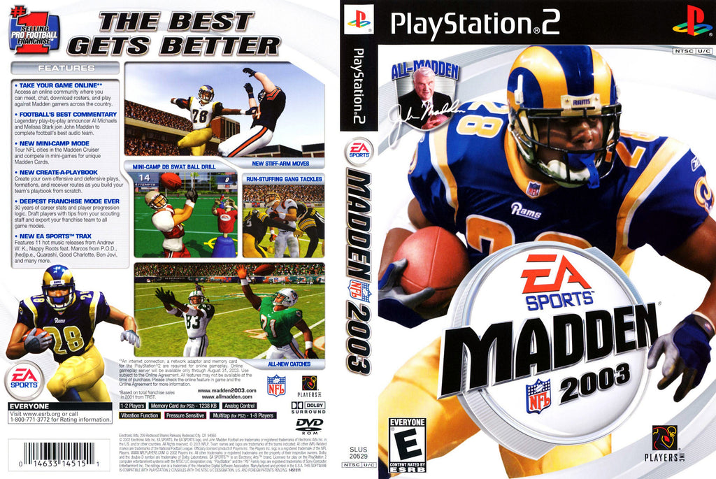 Madden NFL 2003 C PS2