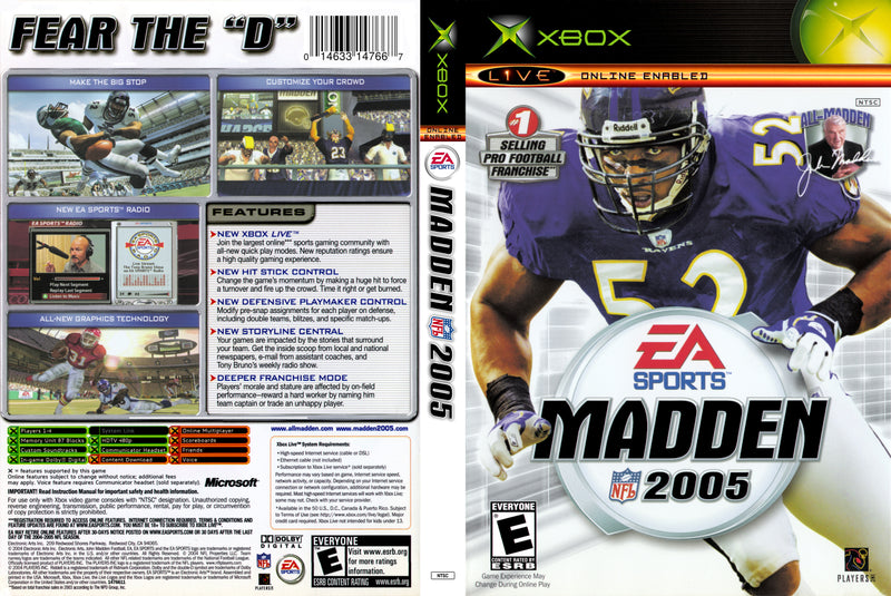 madden 05 xbox gameplay 