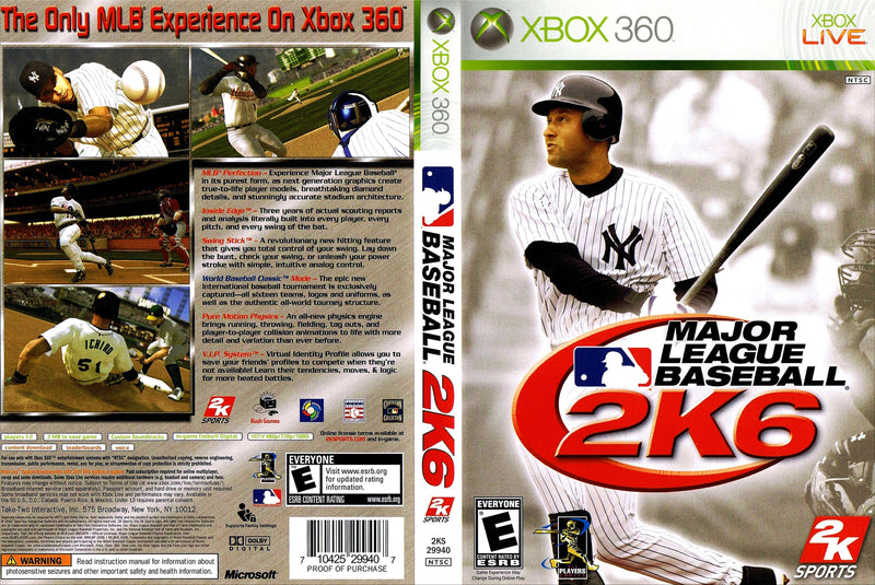 Major League Baseball 2K6 Xbox 360 | Clarkade