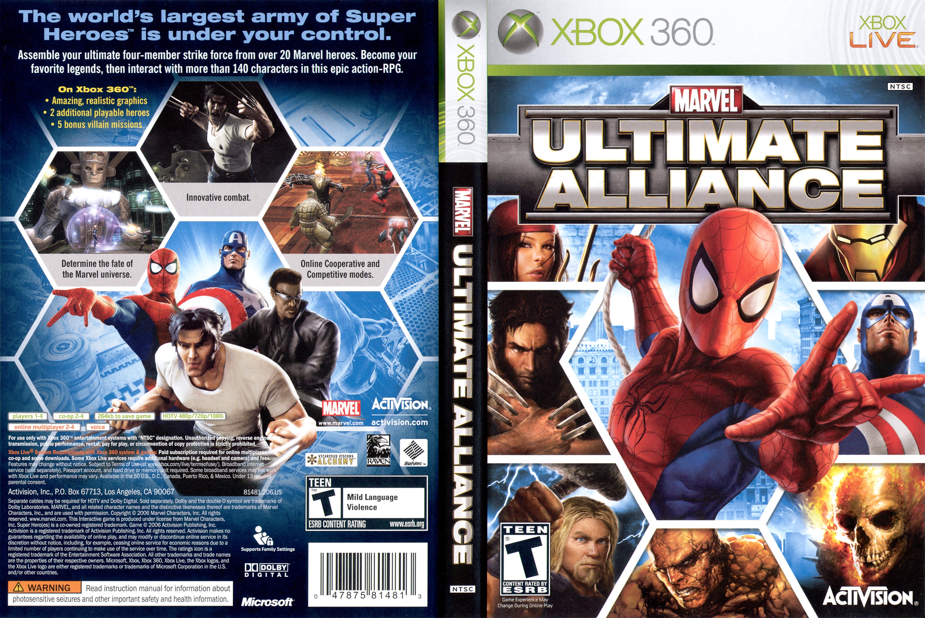 Marvel Ultimate Alliance Xbox 360