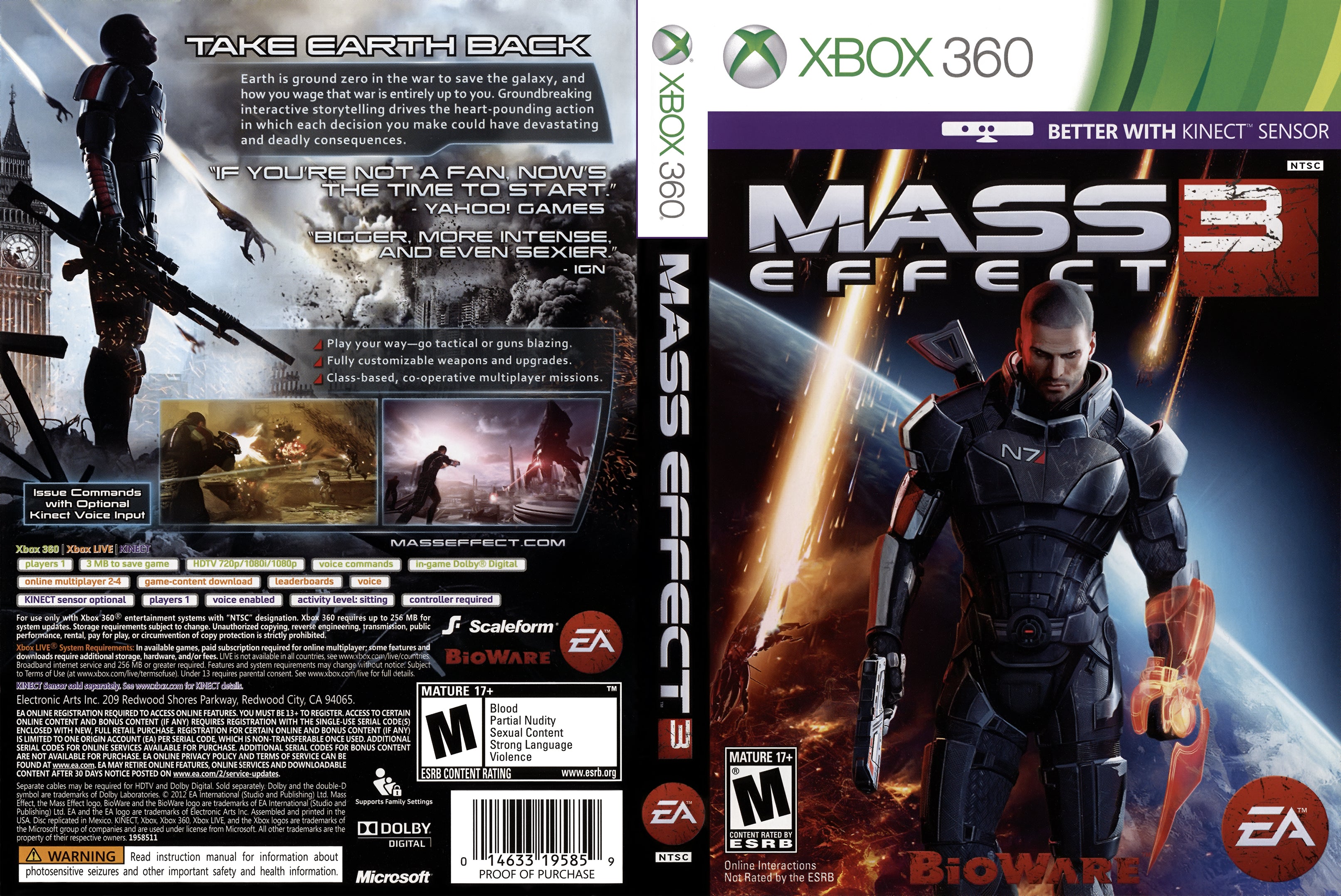 Mass Effect 3 Xbox 360