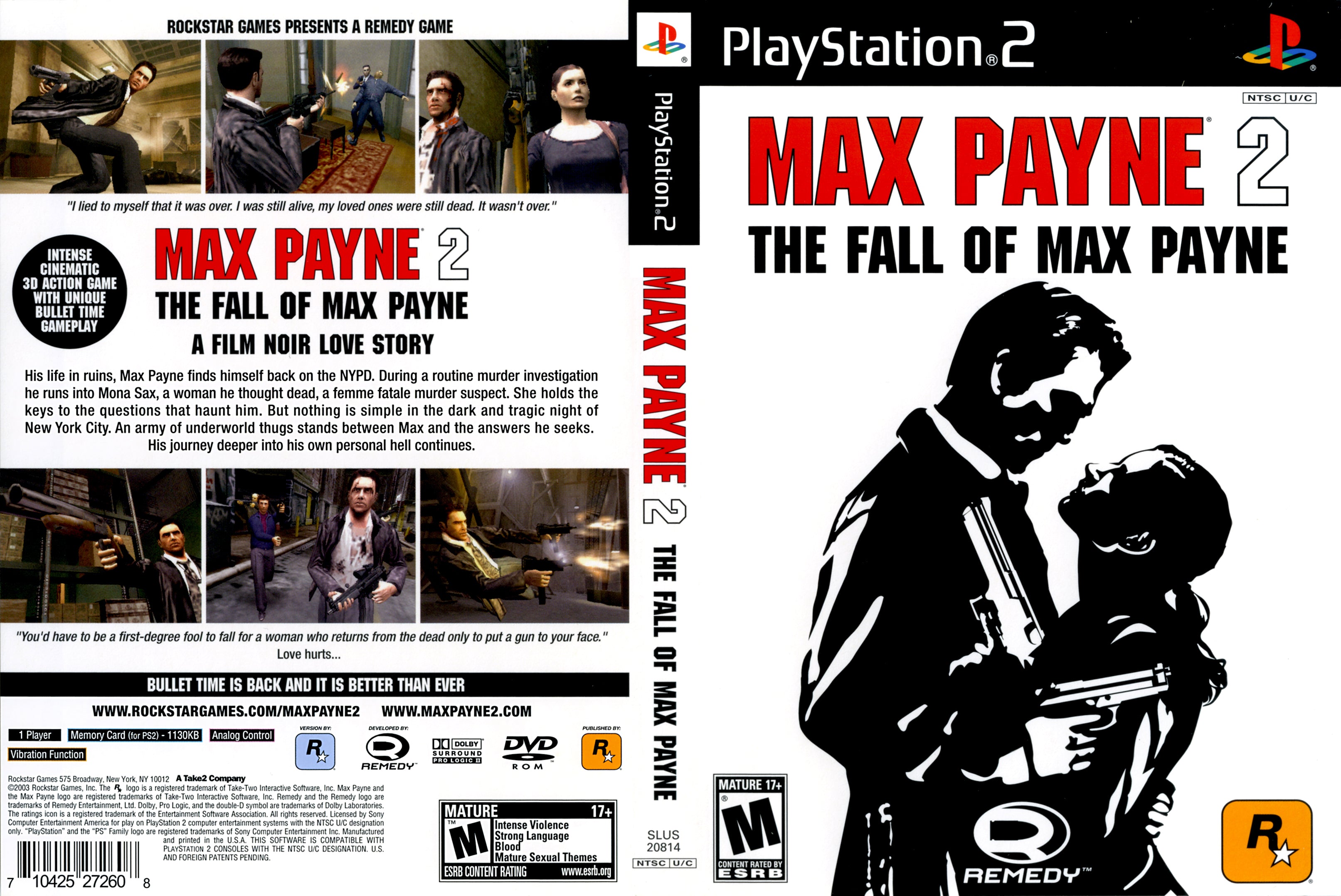 Max Payne 2 The Fall Of Max Payne C PS2