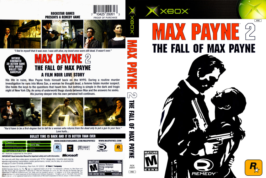 Max Payne 2 The Fall Of Max Payne C Xbox
