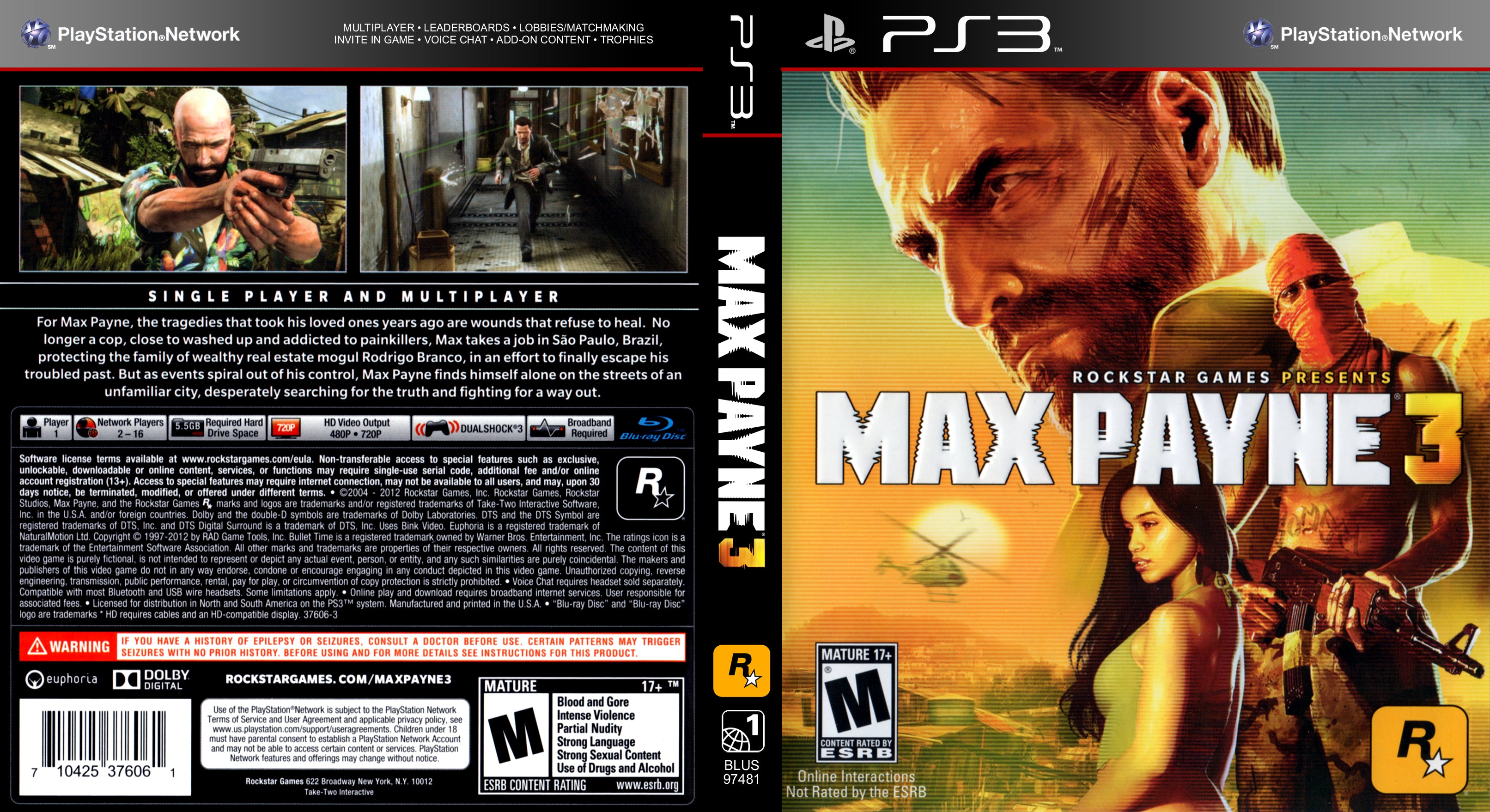 Max Payne 3: The Complete Edition PS3 — buy online and track price history  — PS Deals USA