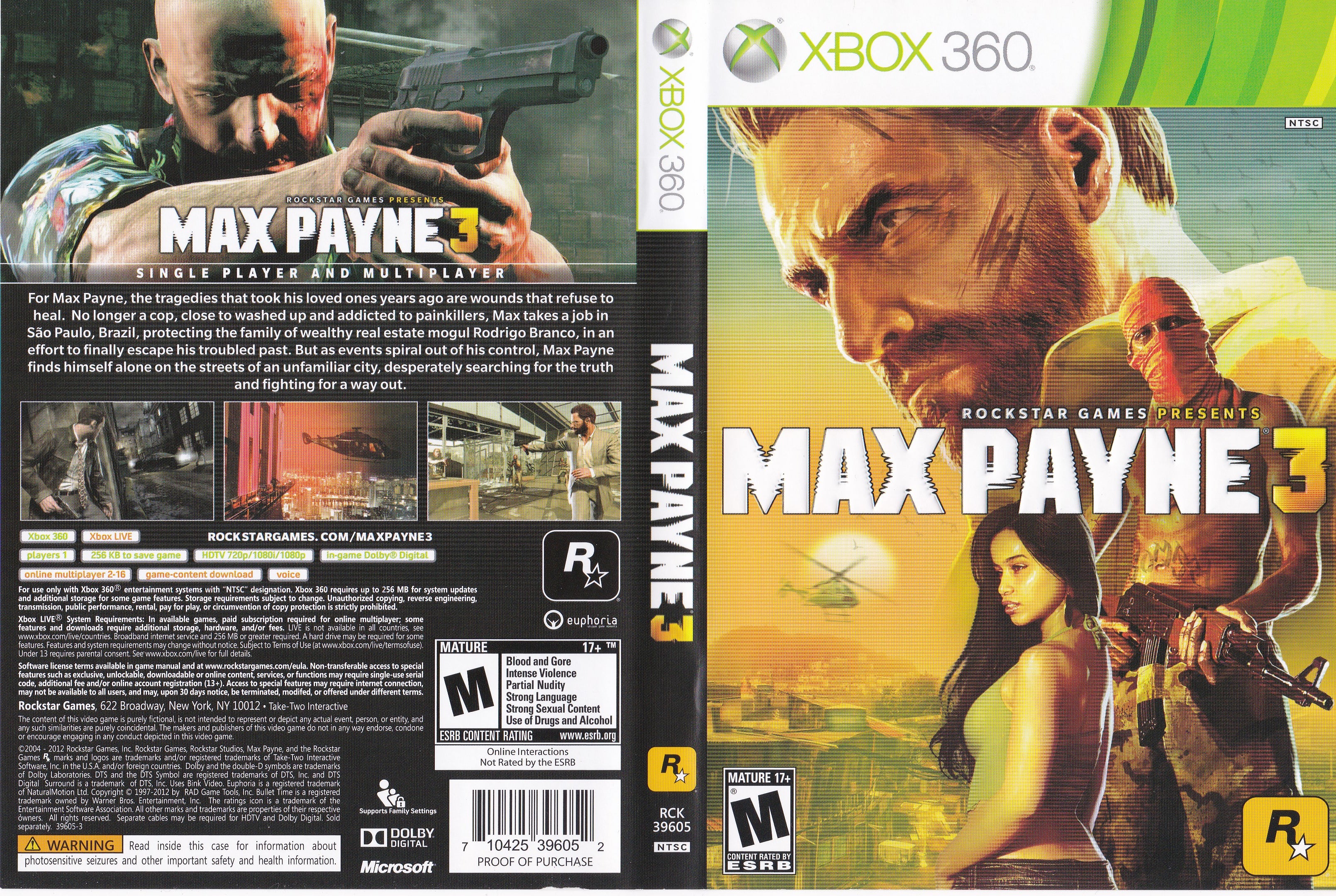 Max Payne 3 Xbox 360