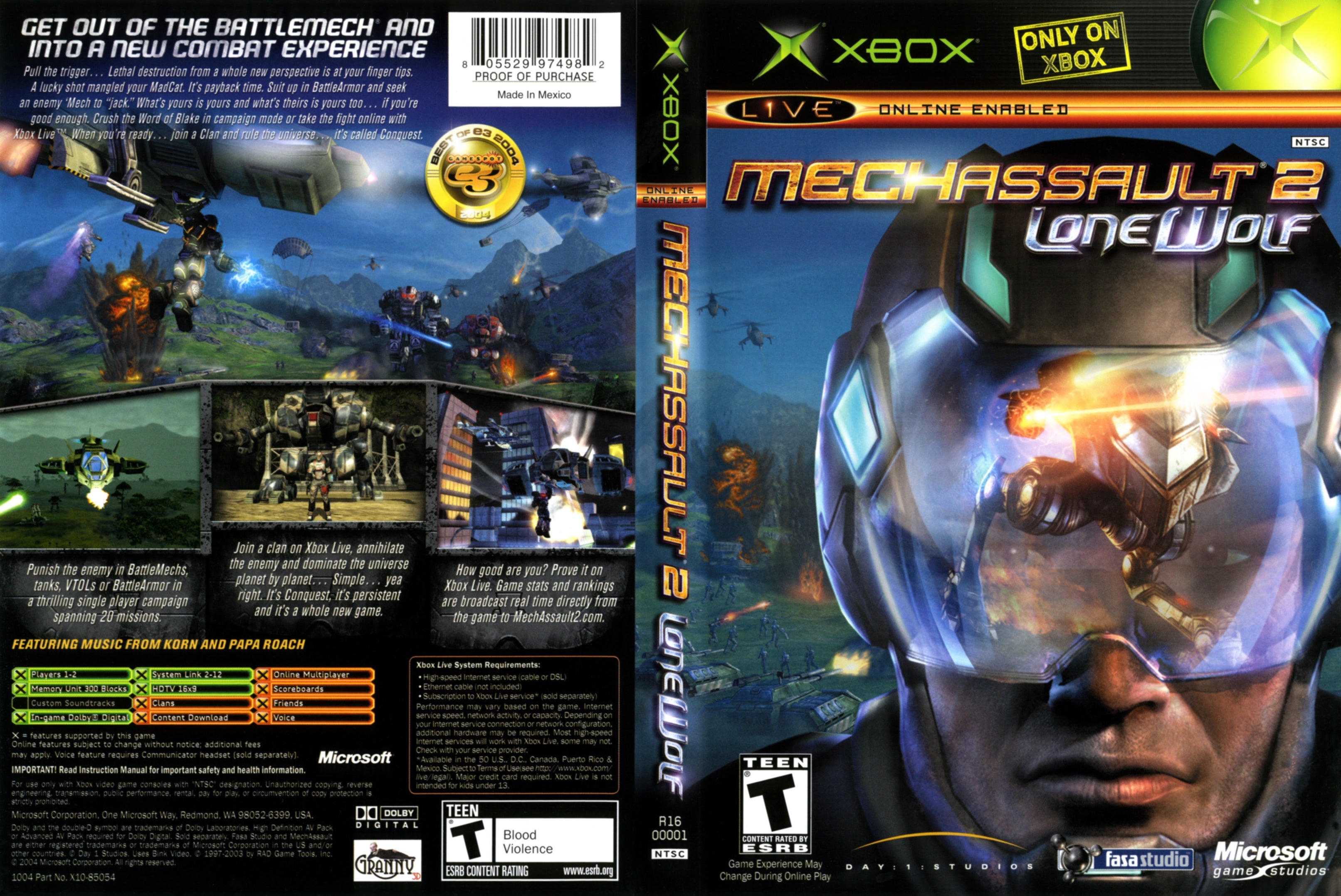 Mechassault 2 Lone Wolf N Xbox | Clarkade