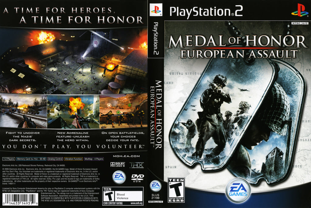 Medal of Honor European Assault N BL PS2