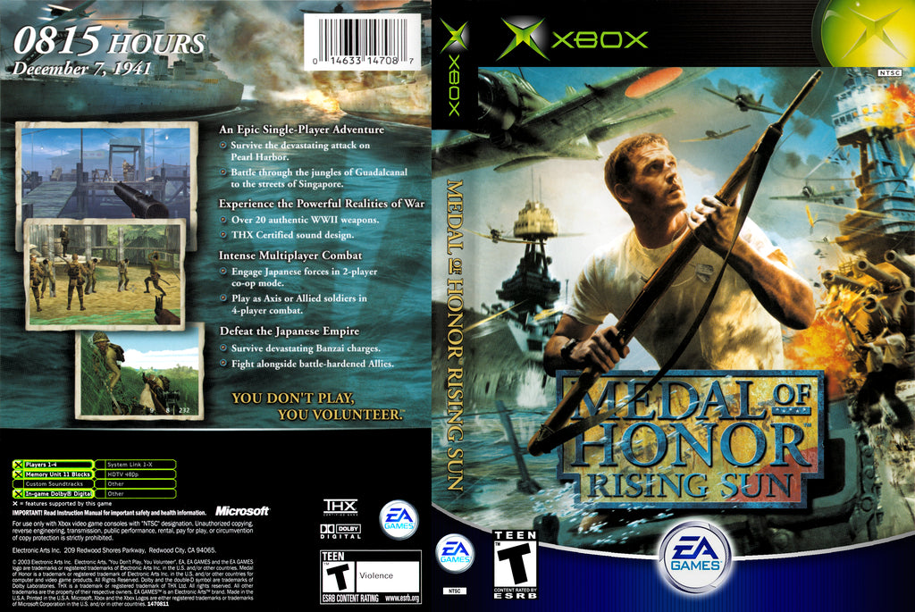 Medal of Honor Rising Sun C Xbox