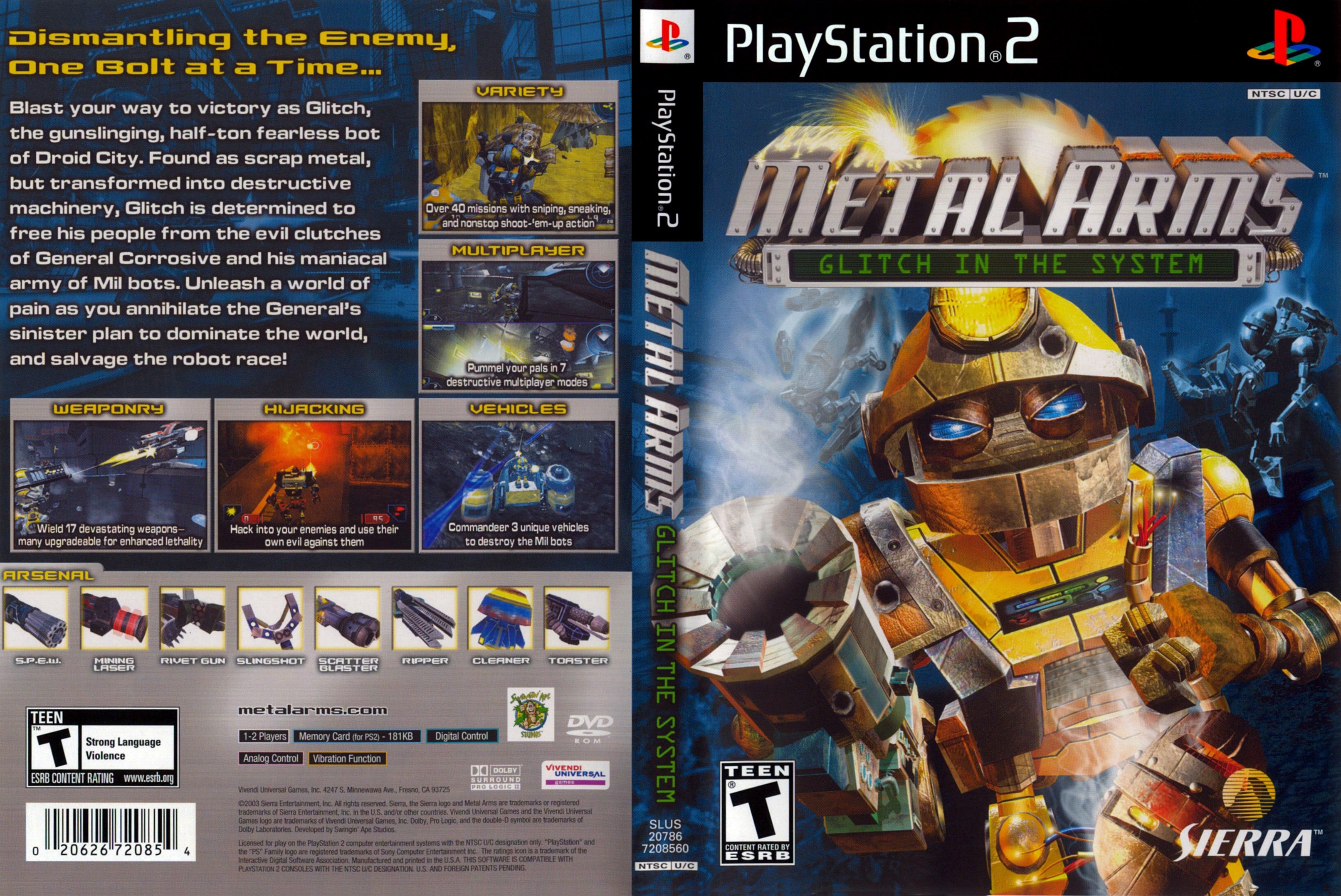 Metal Arms Glitch in the System PS2