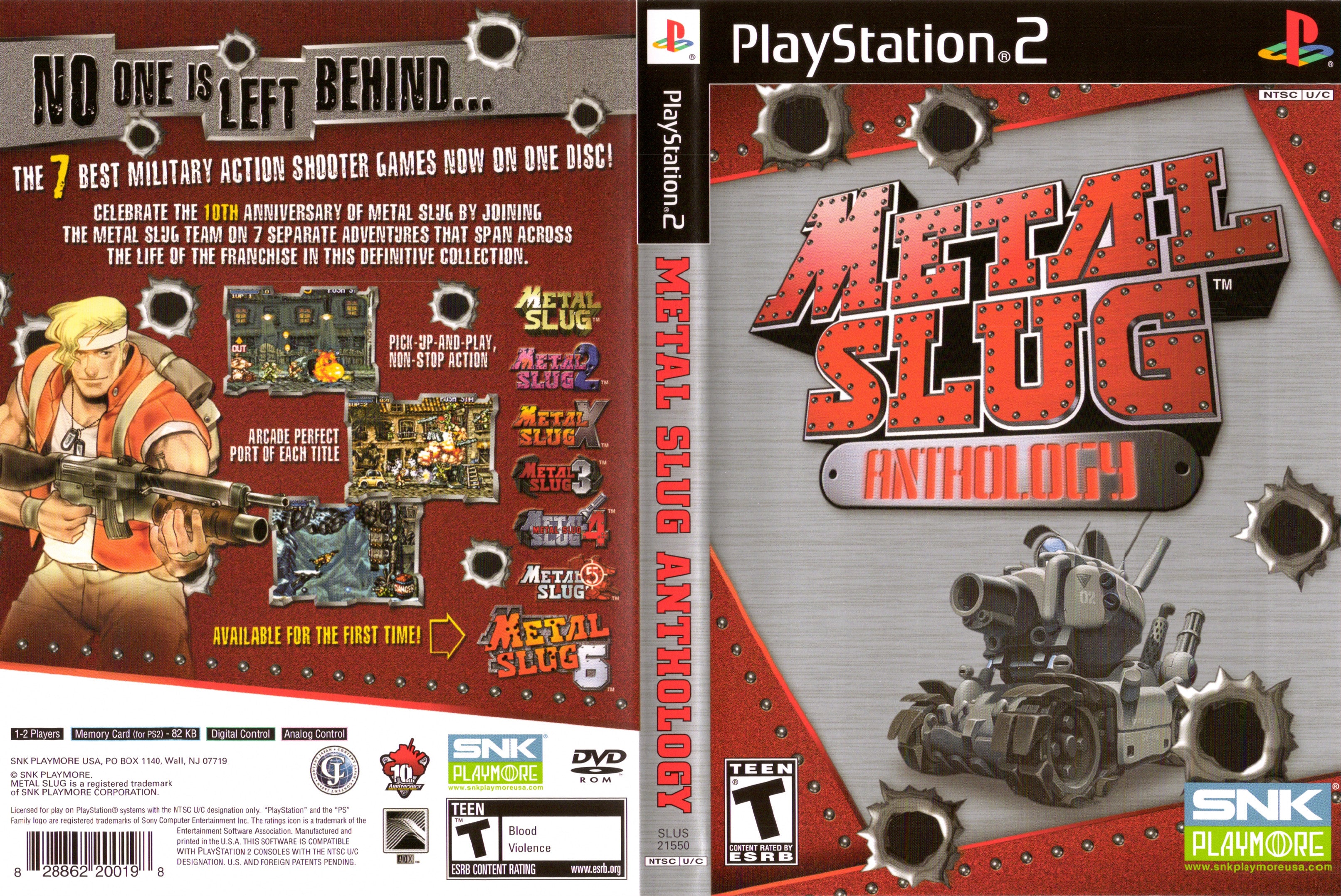 Metal Slug Anthology PS2