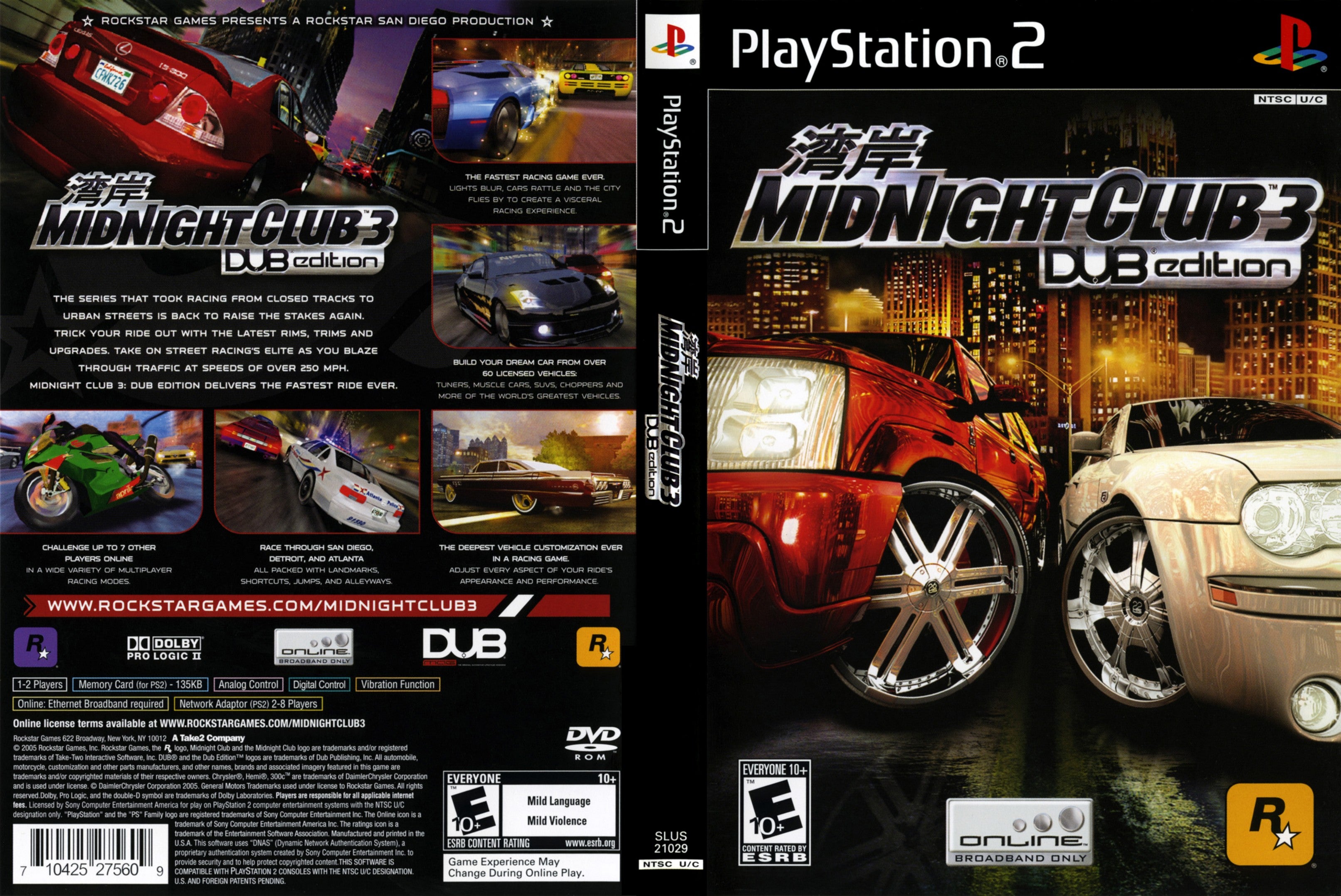 Midnight Club 3 DUB Edition PS2