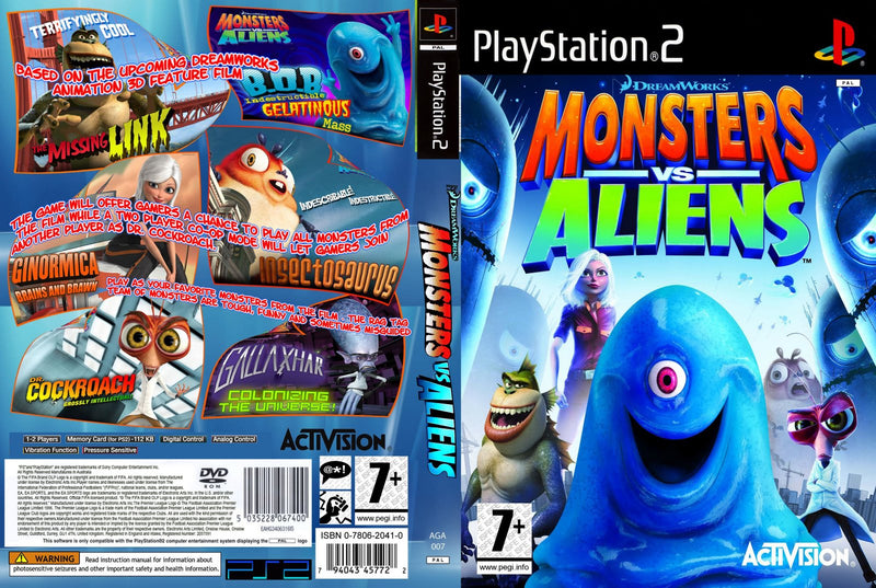 monsters vs aliens the game Monsters vs Aliens C PS2
