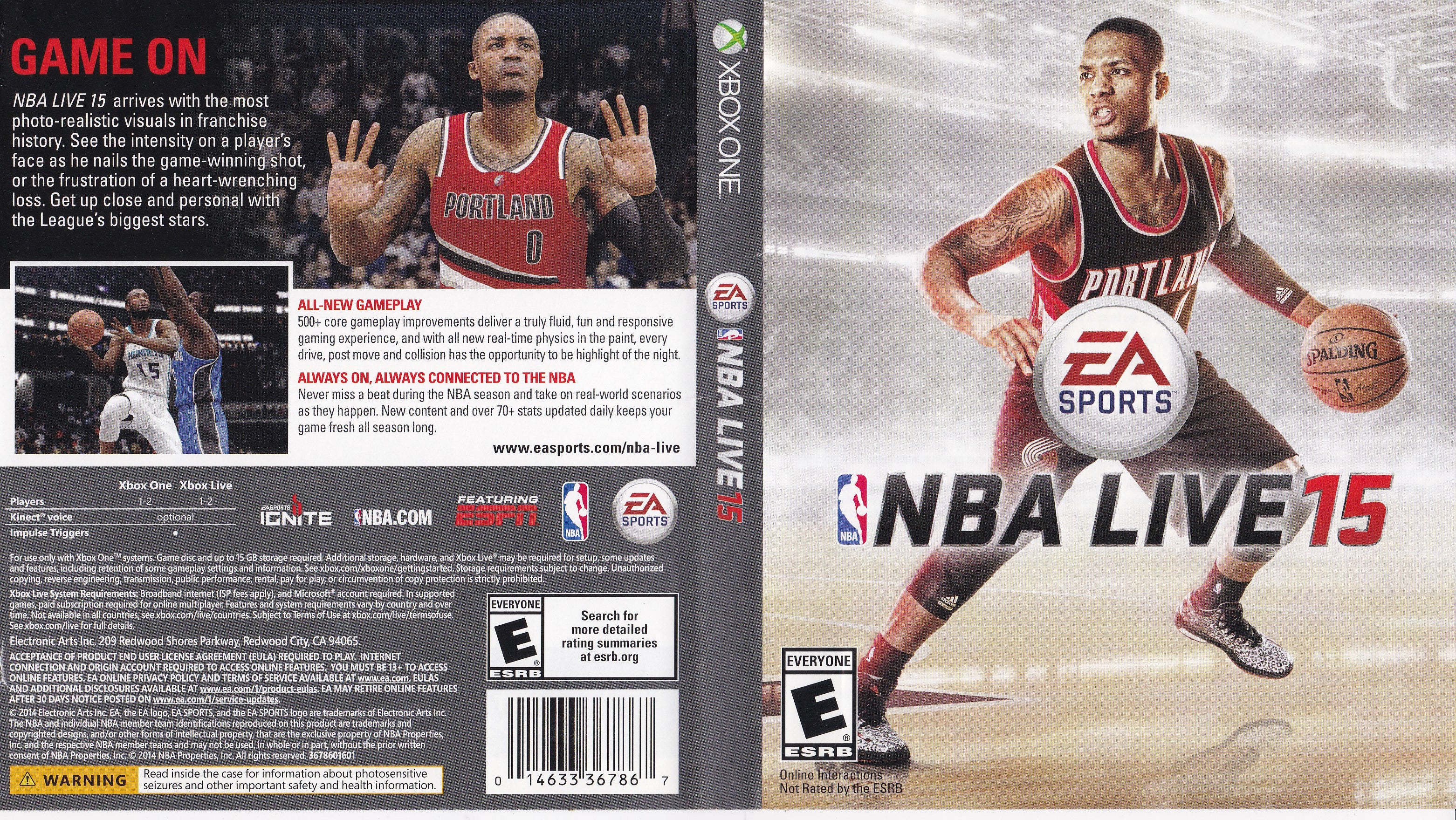 NBA Live 15 Xbox One - Main Image