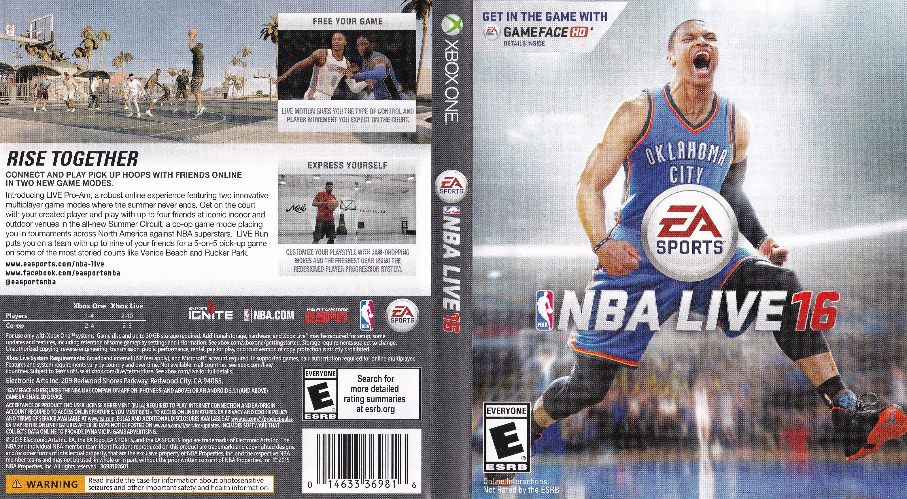 NBA Live 16 Xbox One Clarkade