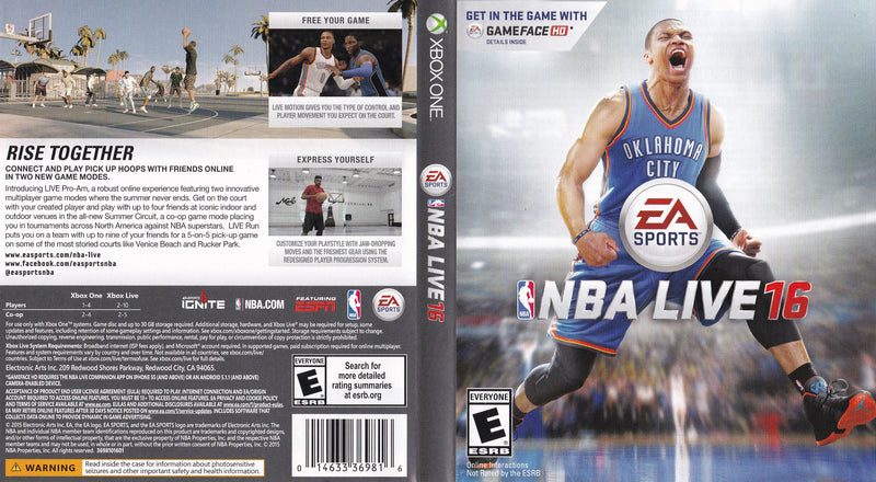 NBA Live 16 Xbox One