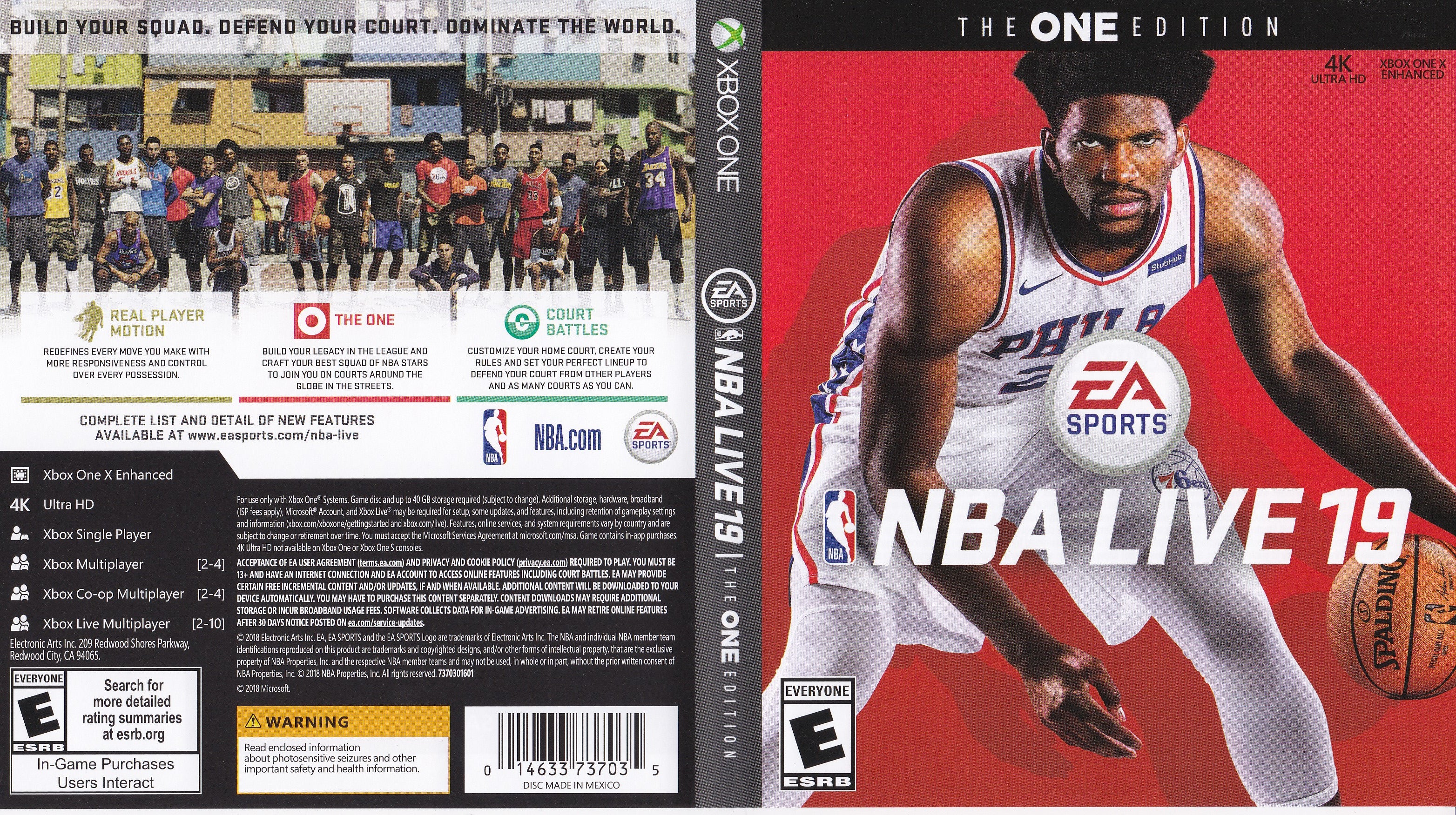  NBA Live 19 - Xbox One : Electronic Arts: Video Games