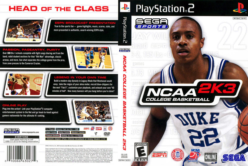 NCAA 2K3 deals GameCube