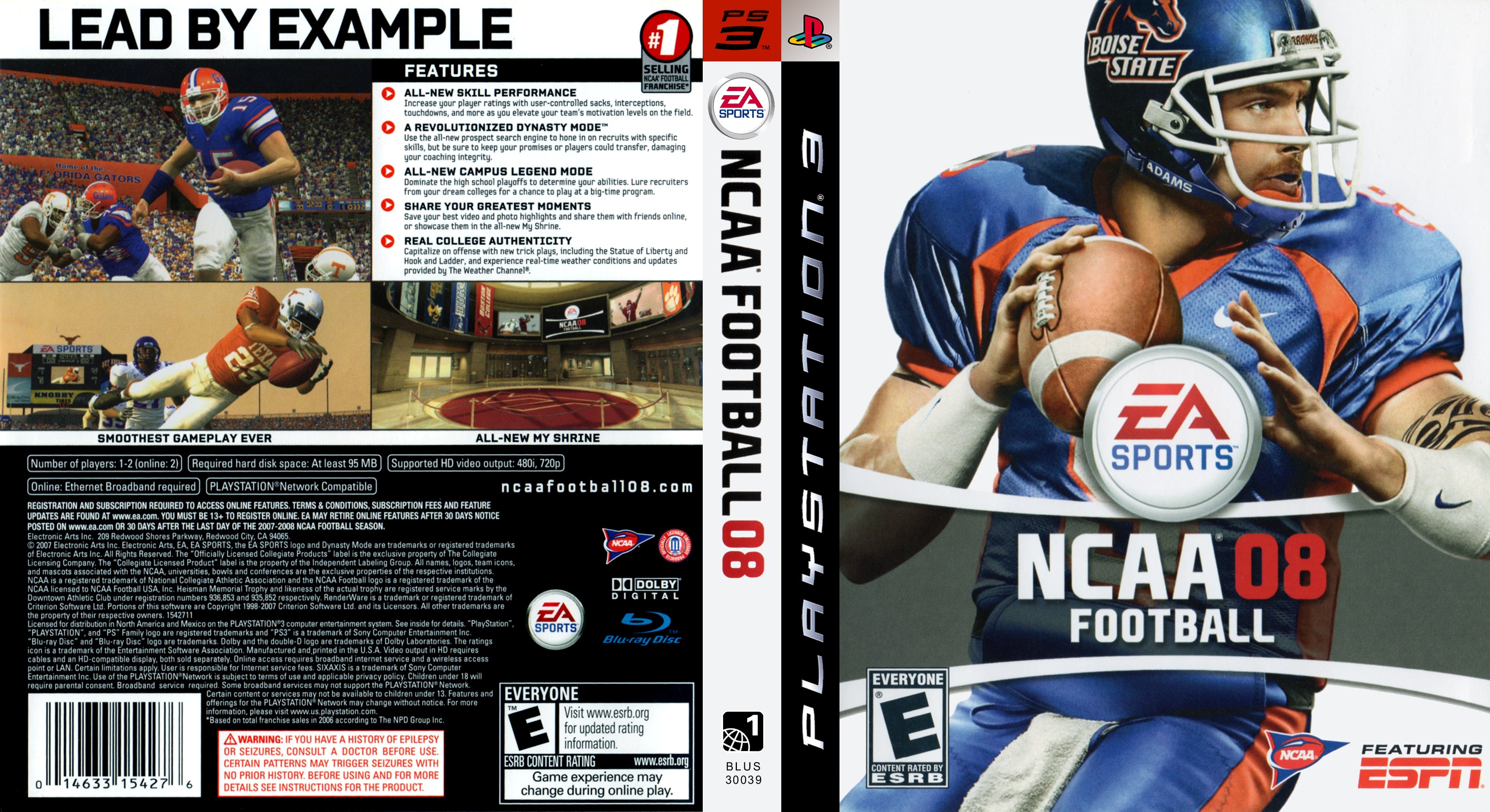 NCAA Football 08 PS3