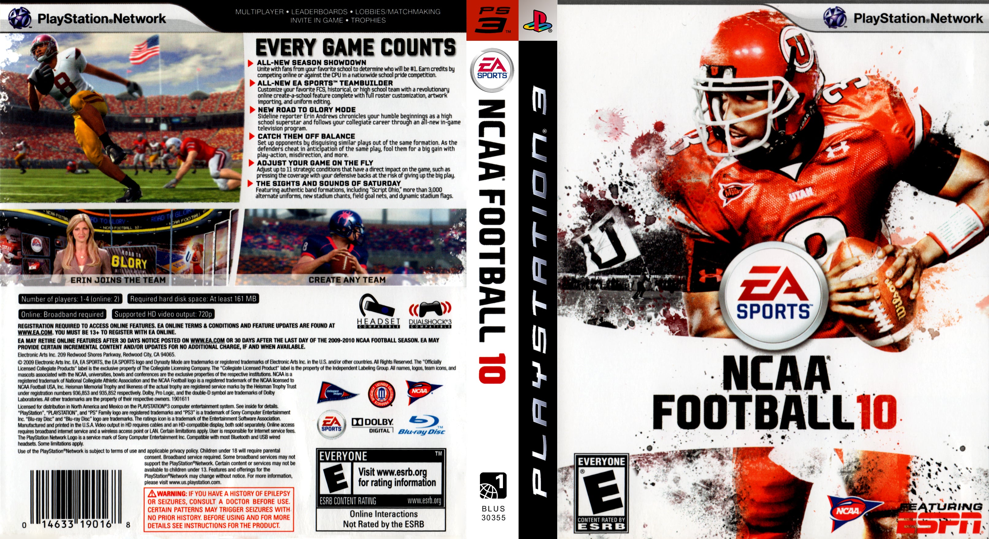 NCAA Football 10 PS3