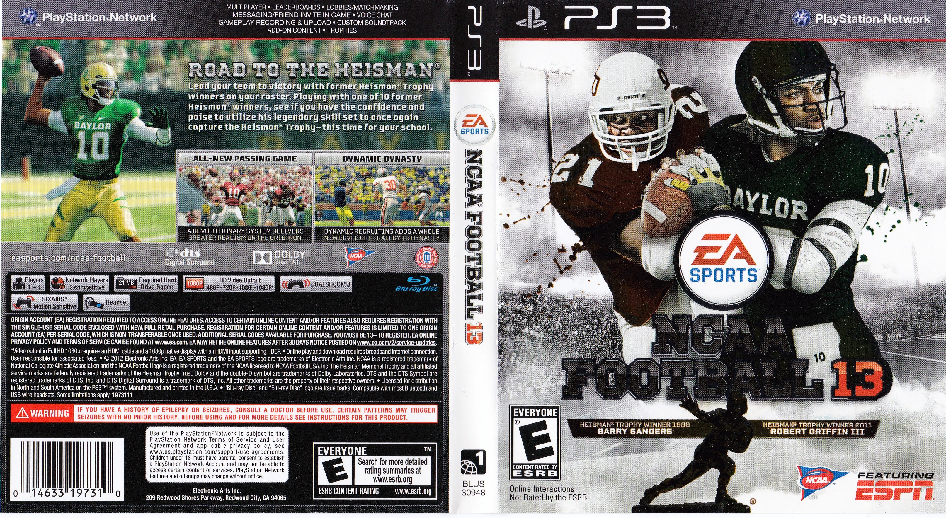 NCAA Football 13 PS3