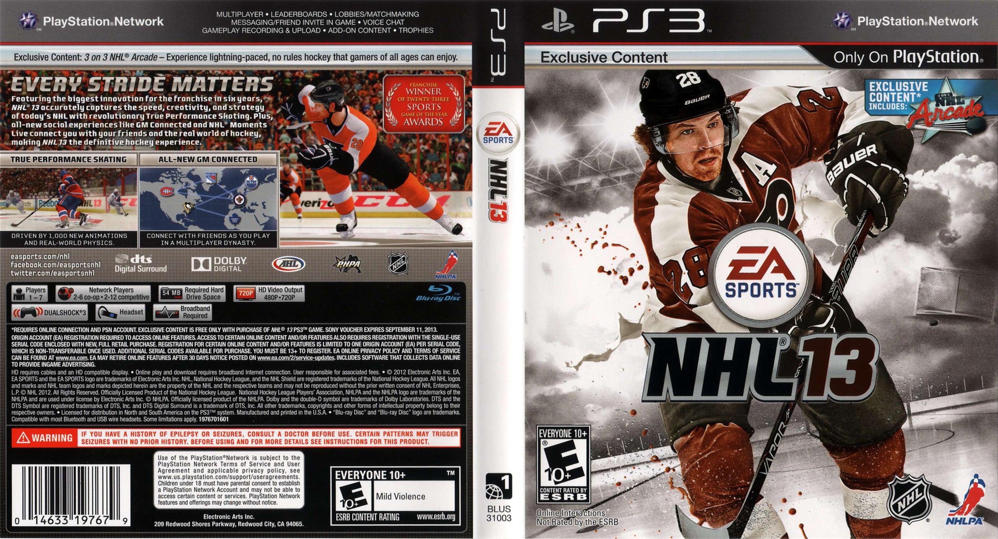 NHL 13 PS3 Clarkade