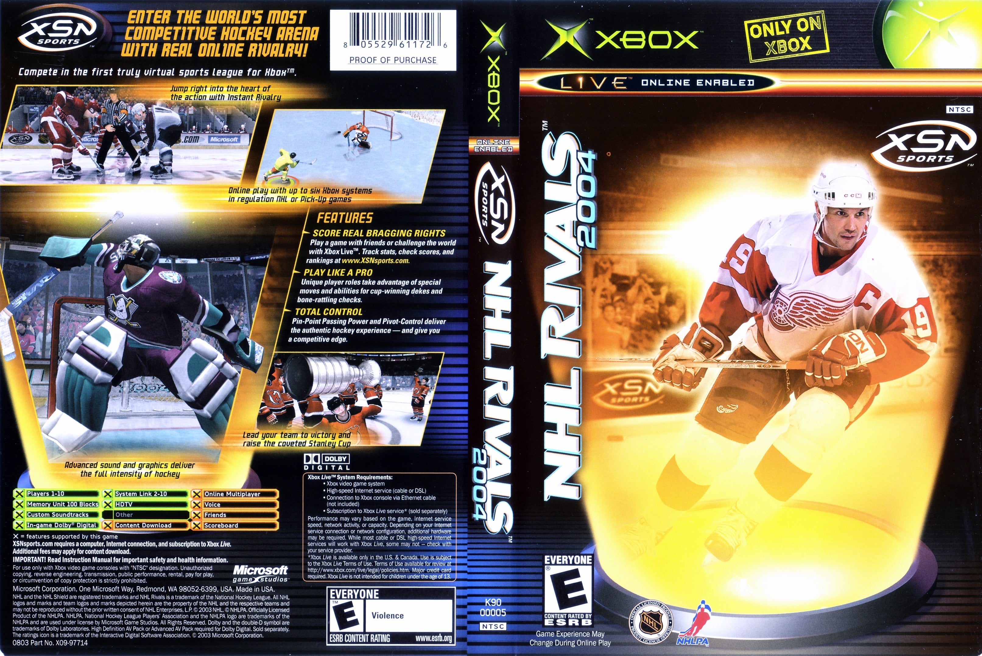 NHL Rivals 2004 Xbox