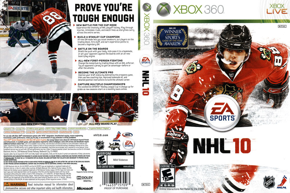 NHL 10 Xbox 360