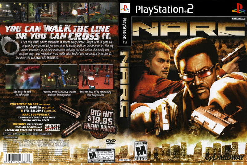 ps2ソフト NARC ナーク　北米版　海外版 ps2ソフト NARC ナーク 北米版 海外版