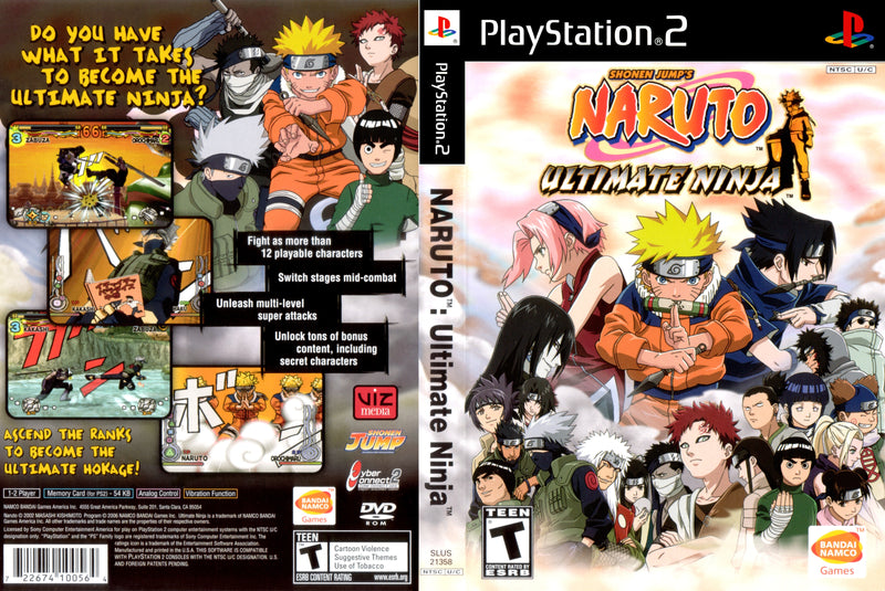 Naruto Ultimate Ninja 1 - 03 - Saga Sasuke - Classico do Ps2 