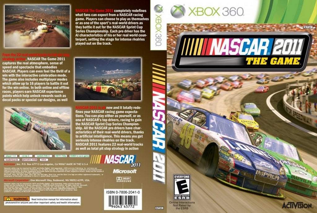 NASCAR 2011 The Game Xbox 360