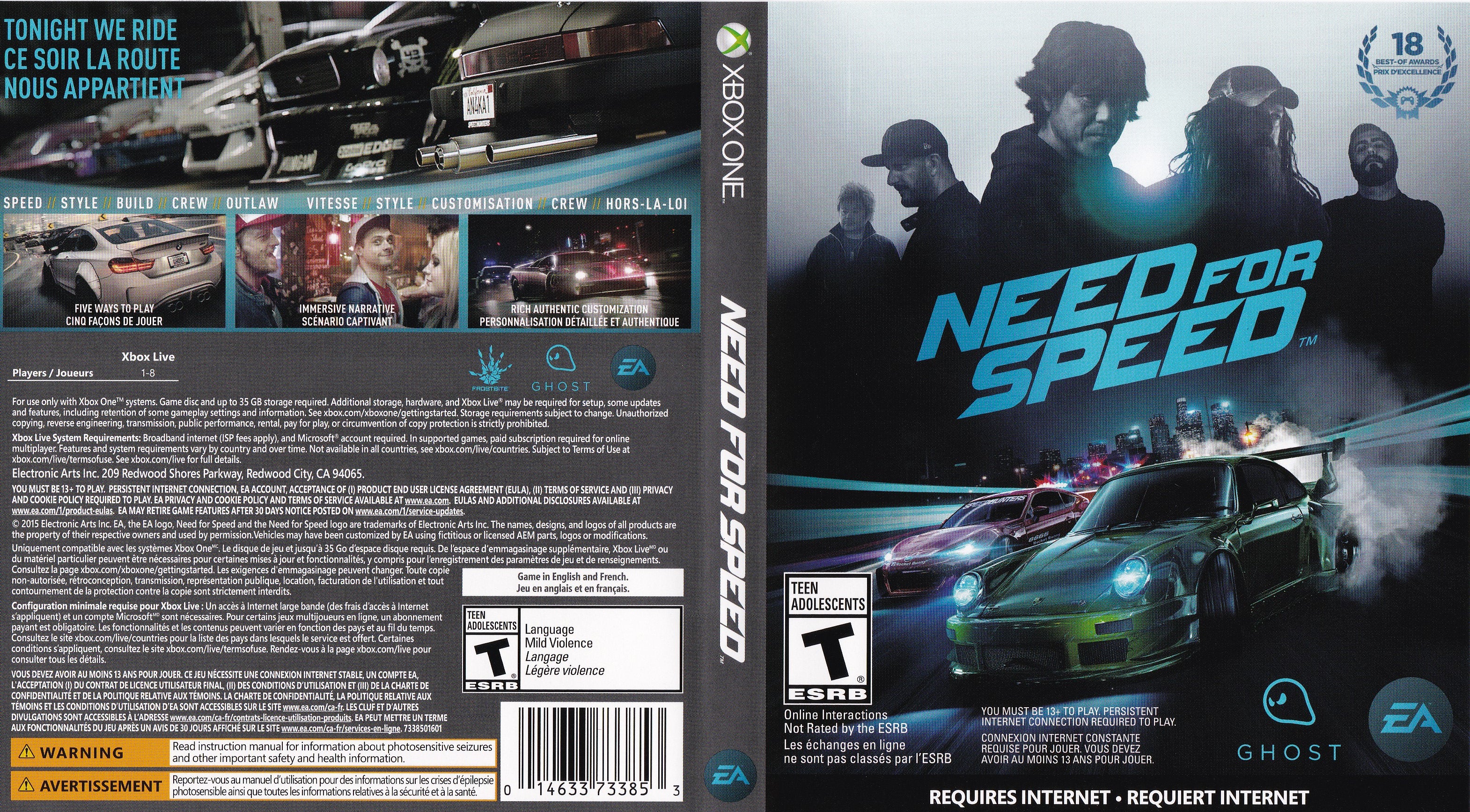 Need For Speed Xbox One