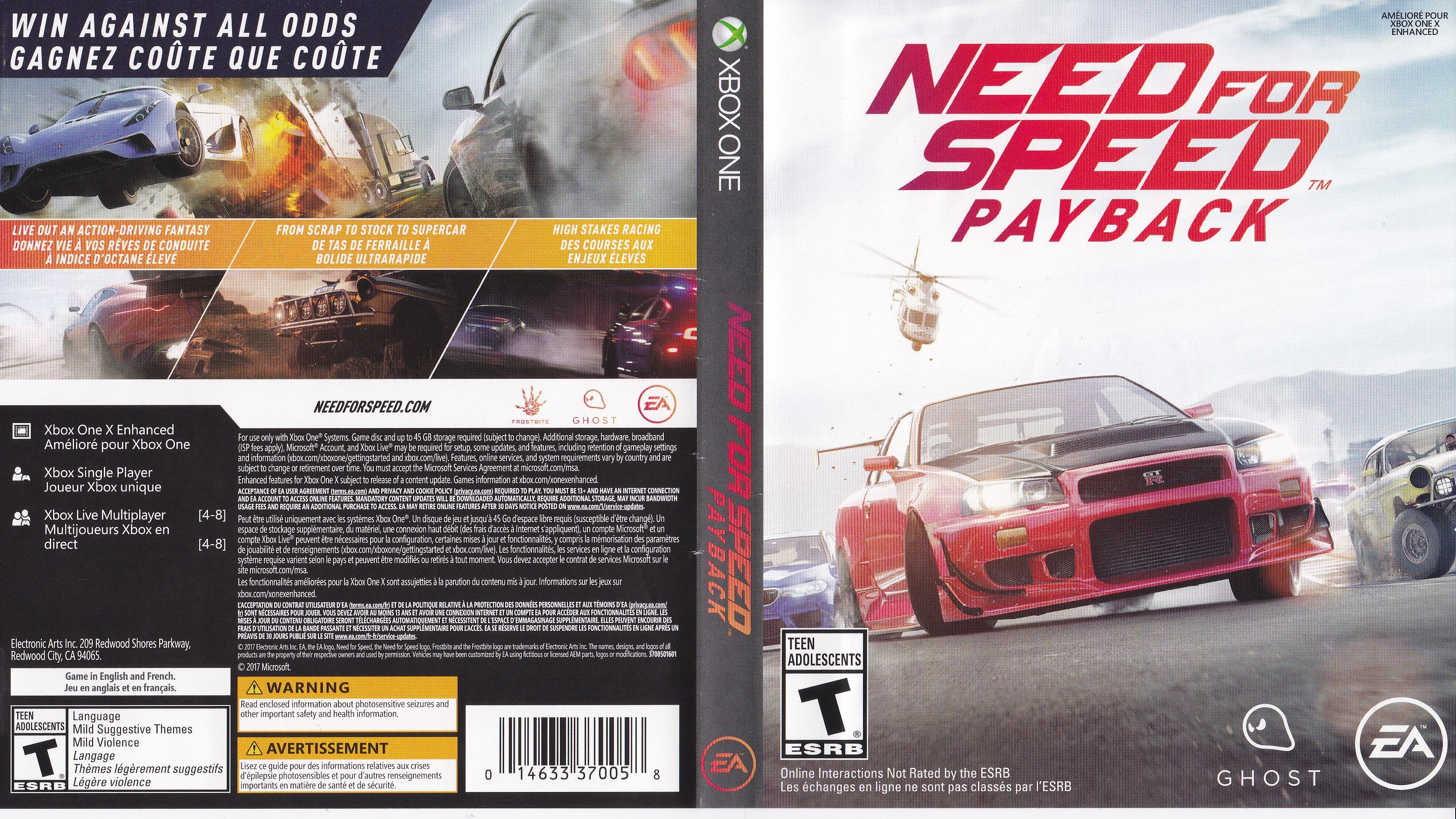 Need For Speed Payback Xbox One