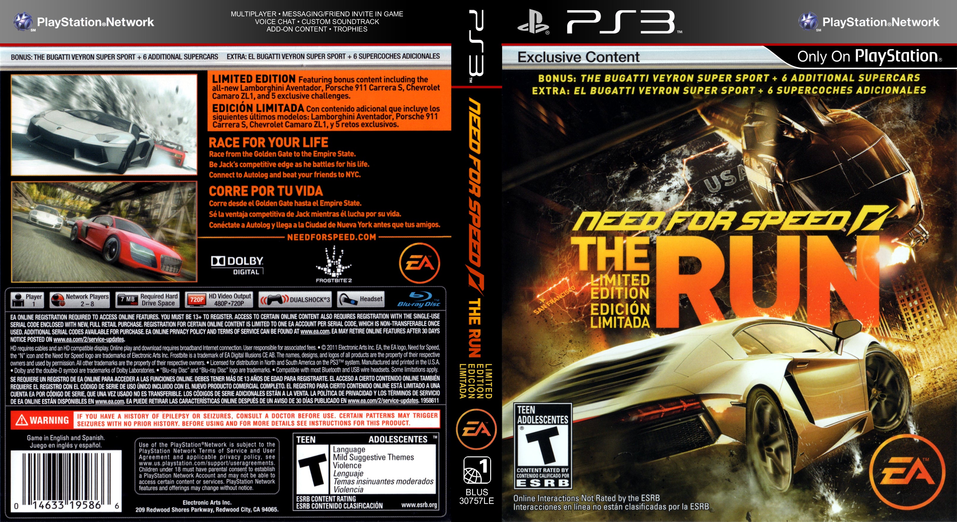 Need for Speed The Run PlayStation 3 Ps3 (greatest Hits) for sale online