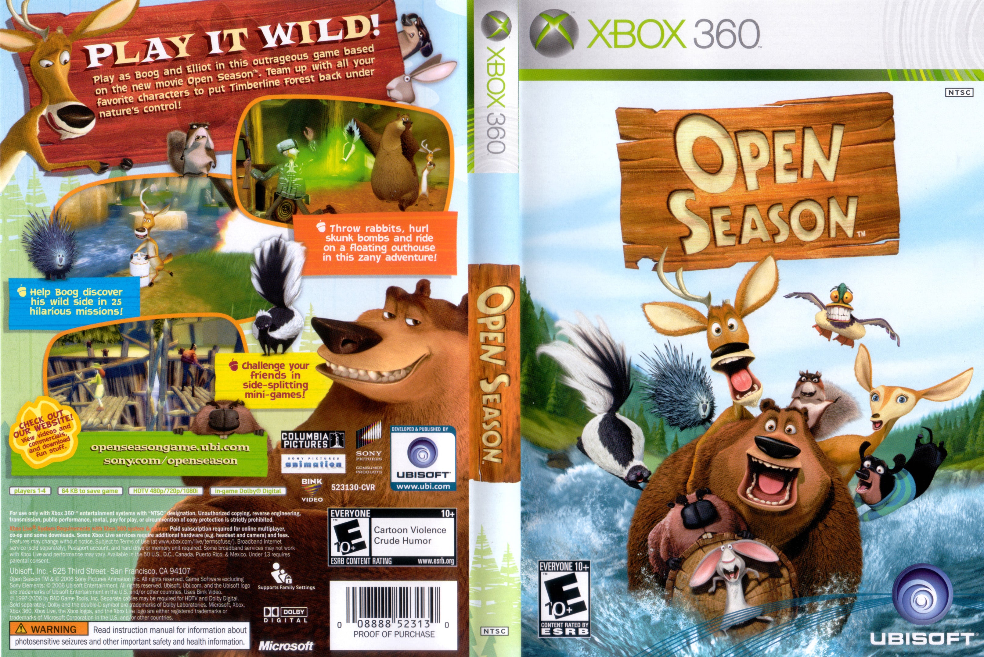 Jogo Open Season - Xbox 360 [PAL] - Loja Sport Games