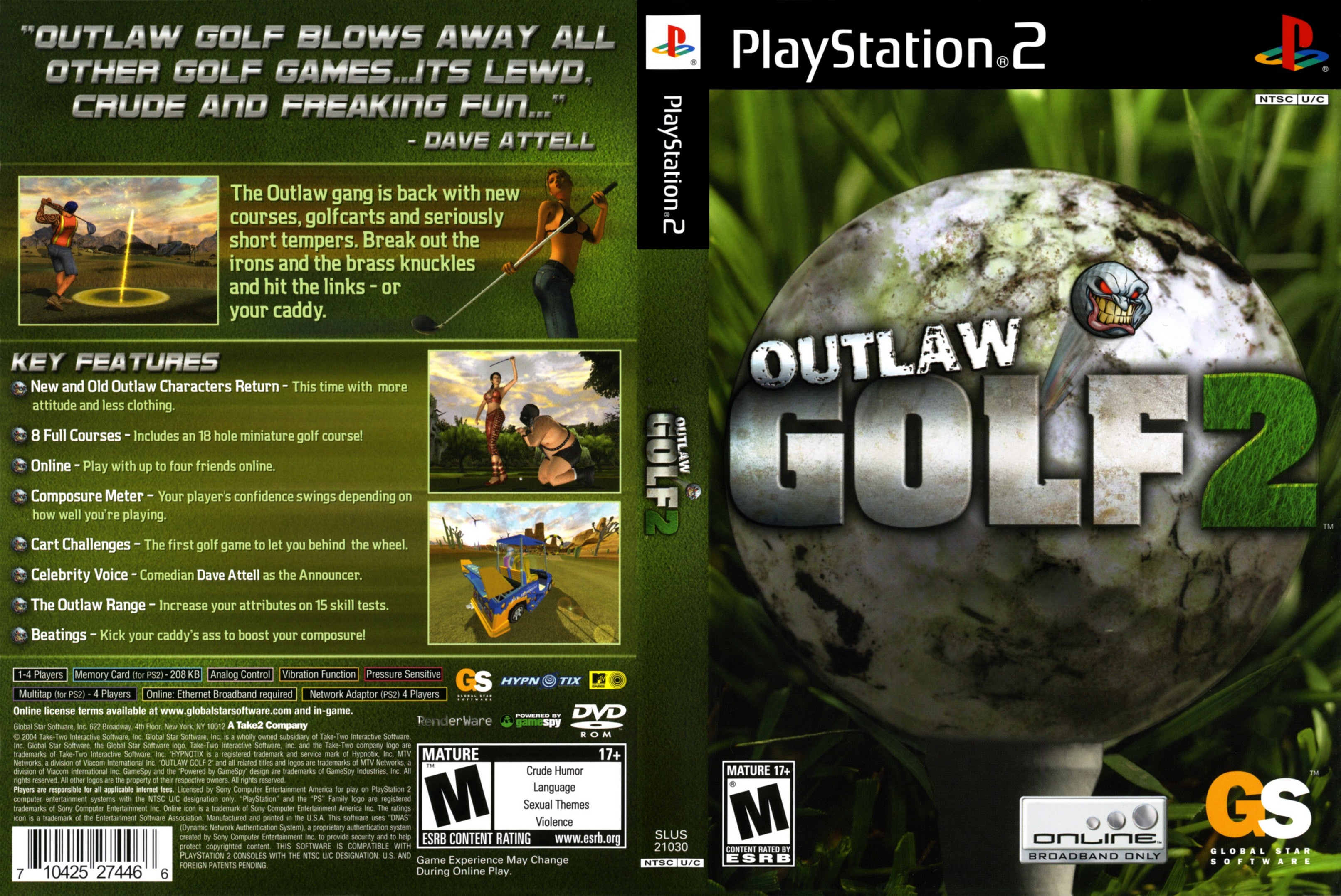 Outlaw Golf 2 PS2