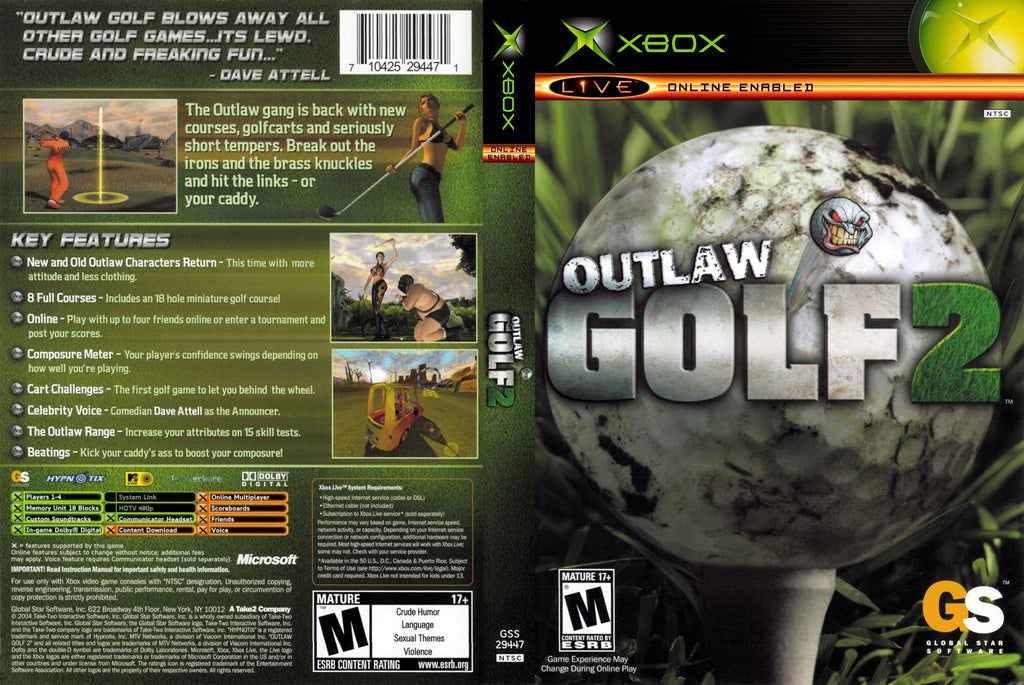 Outlaw Golf 2 C Xbox
