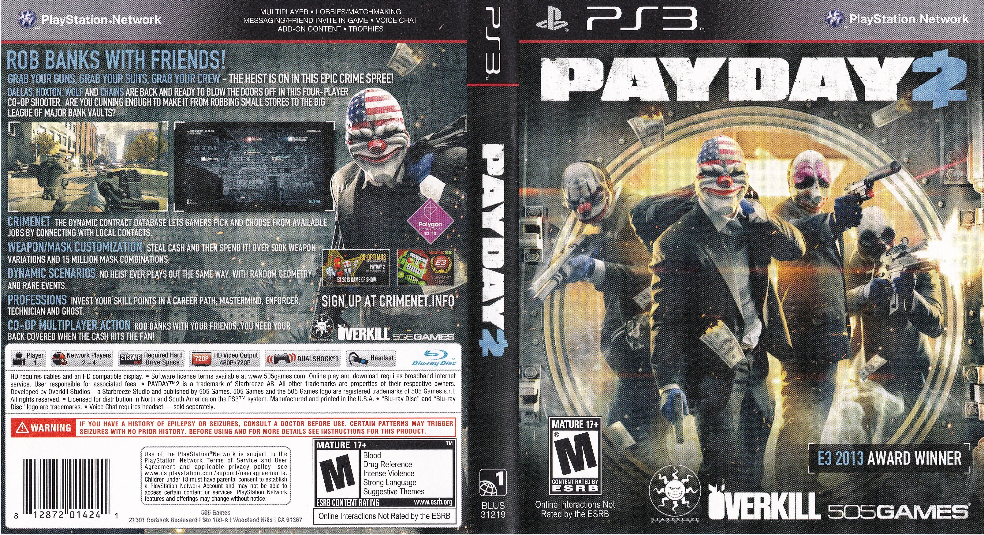 Payday 2 PS3